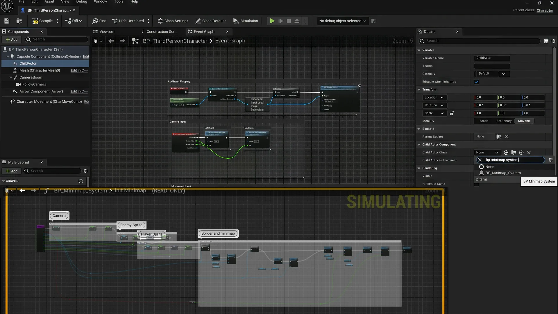 Unreal Engine 5 Minimap Blueprint