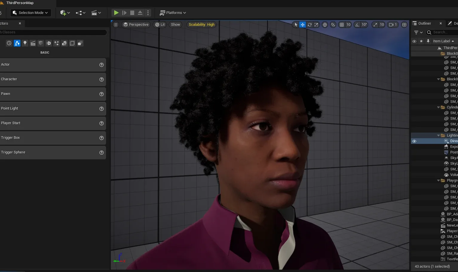 PixelHair Hairstyle - Dreads Knots 002 (Hair for blender/ unreal engine / metahuman) Afro hair | Kinky hair | 4c Hair | African / African American Hair