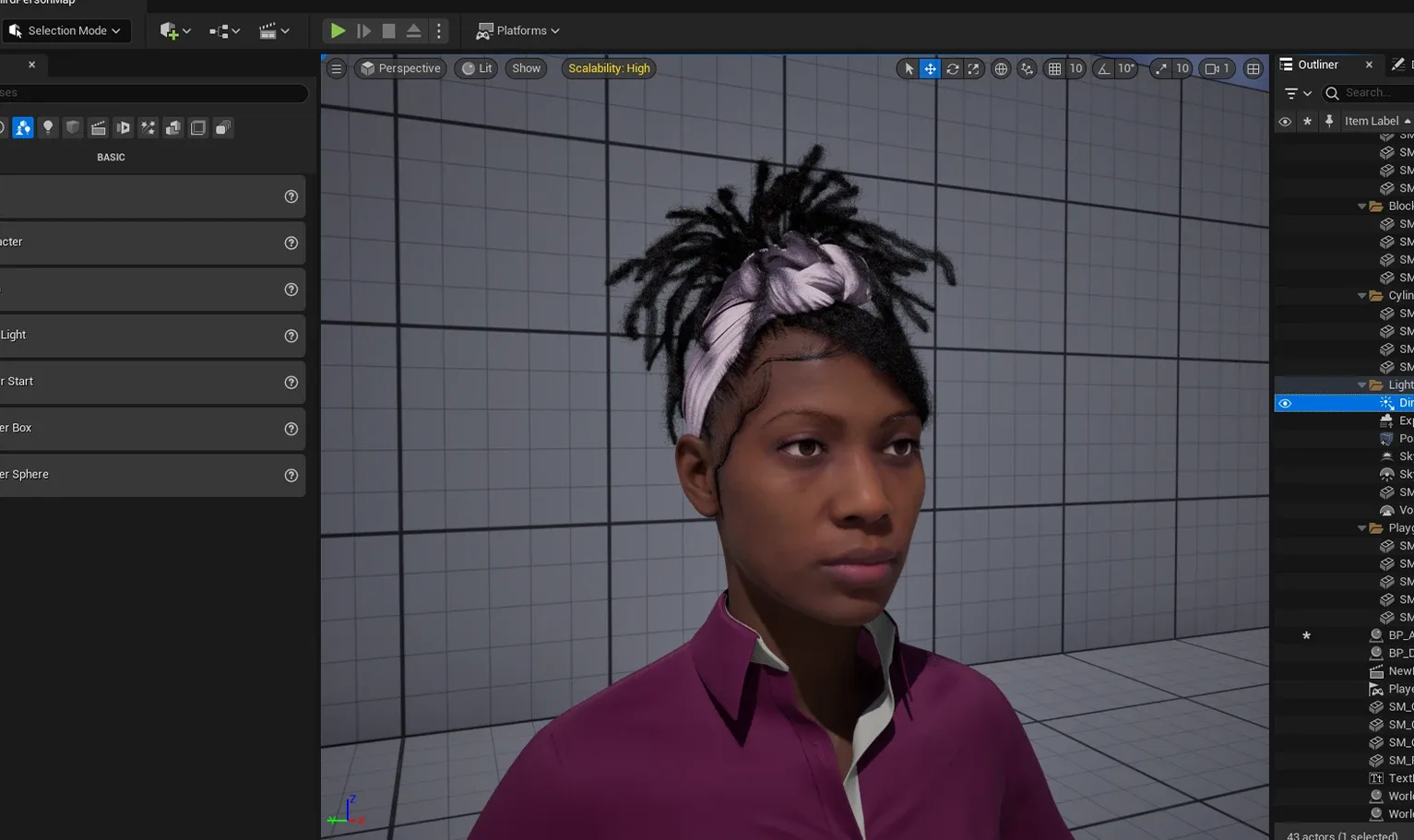 PixelHair Hairstyle - Dreads 011 (Hair for blender/ unreal engine / metahuman) Afro hair | Kinky hair | 4c Hair | African / African American Hair