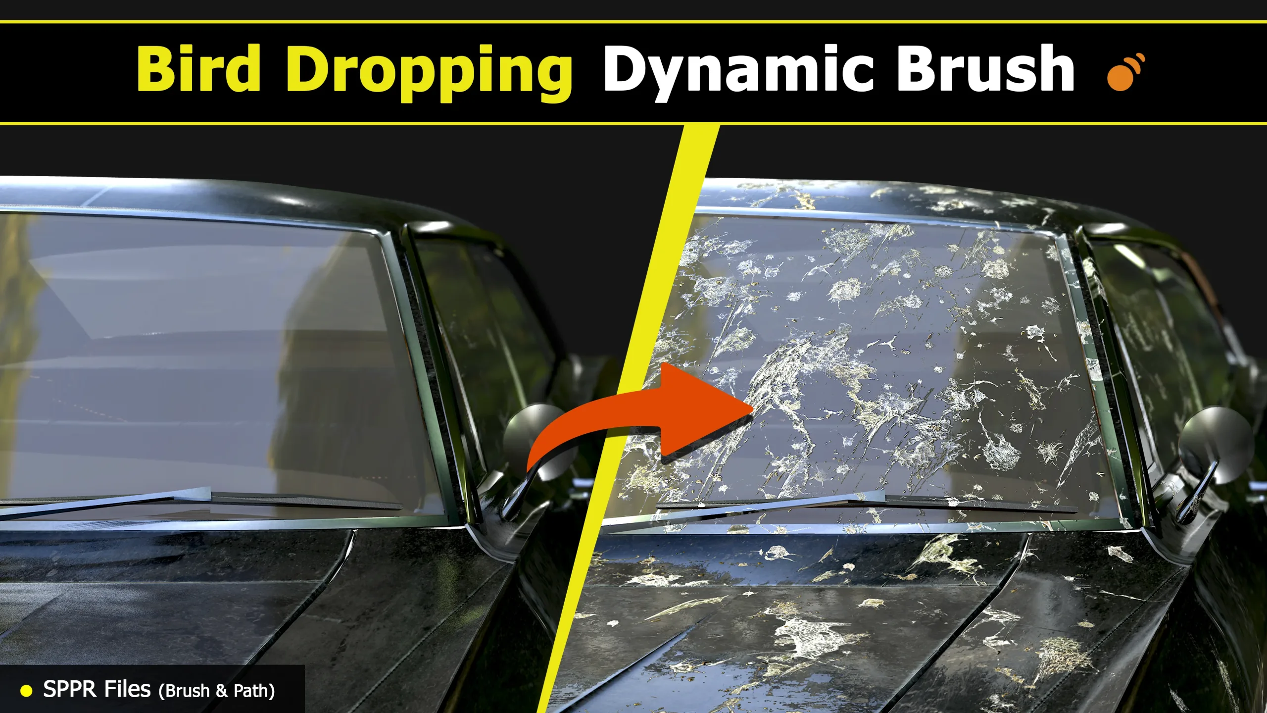 Bird Dropping Dynamic Brush