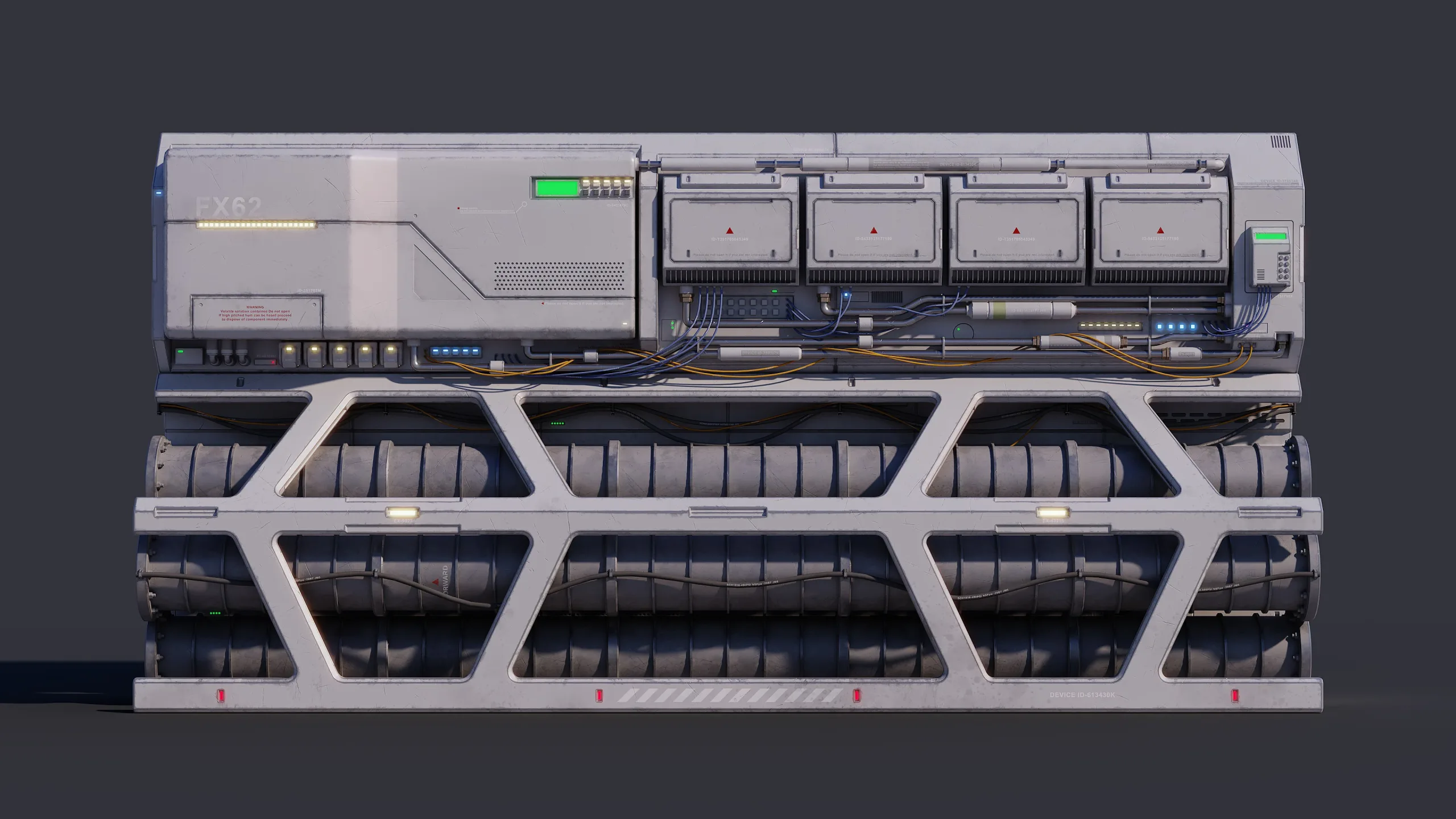Sci-Fi Architecture Panels Kit Vol 03 Walls-PBR