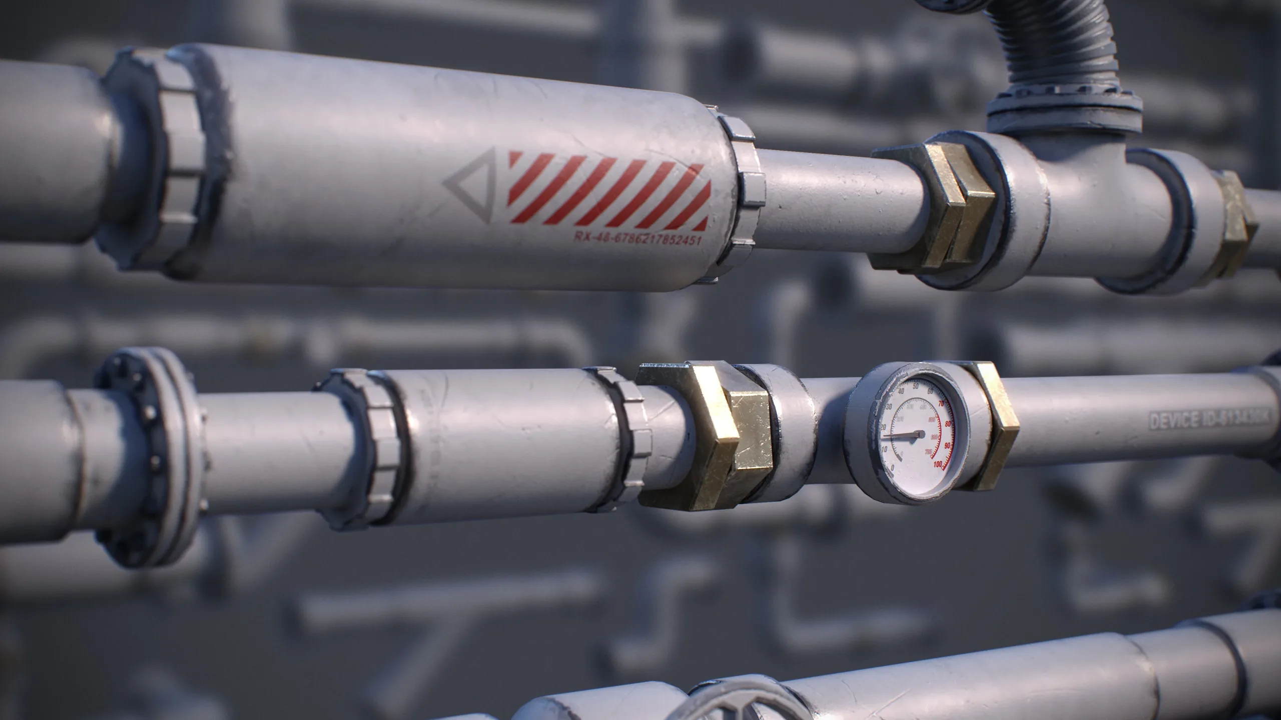 Sci-Fi Tubes Cables Pipe Kit Vol 01-PBR