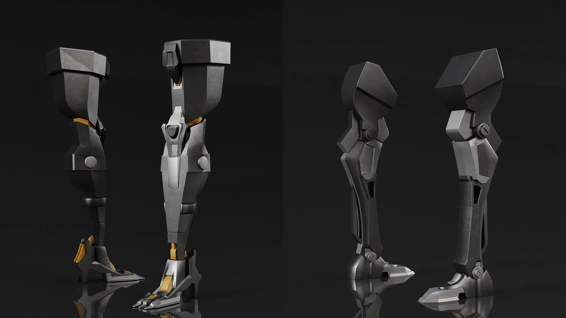 10 MECHANICAL LEG+PBR_VOL.02 - FlippedNormals