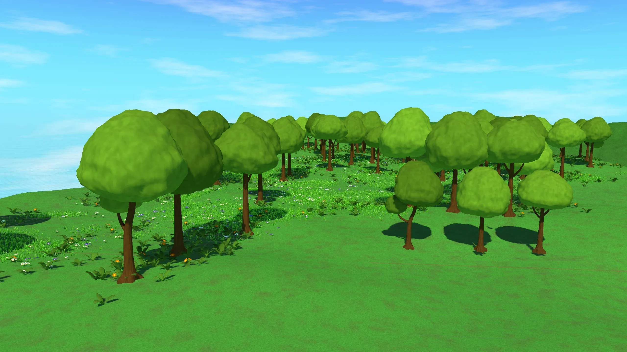 Stylized Animated Forest Meadow - Blender