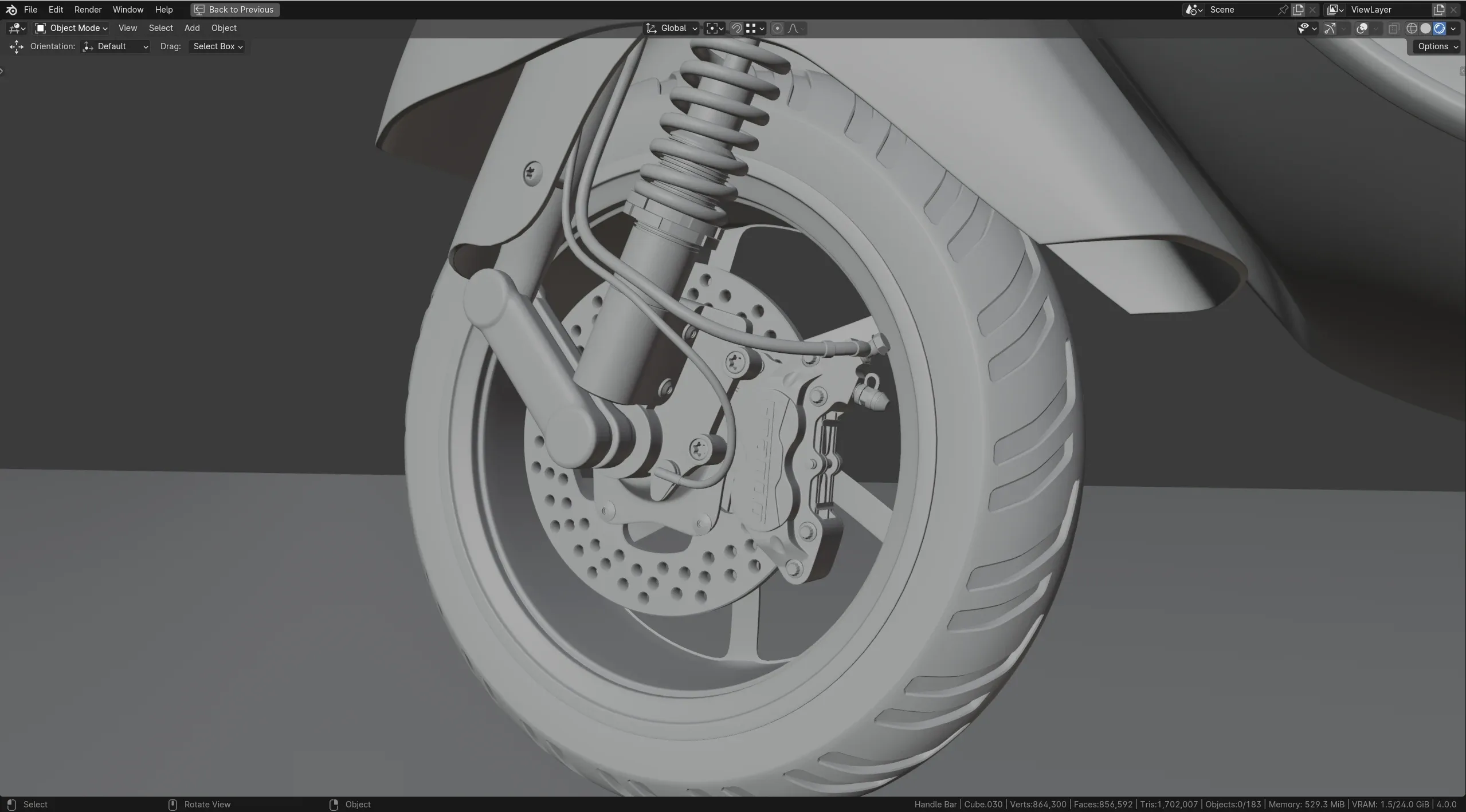 Master Creating photo realistic Vespa GTS 300 in Blender