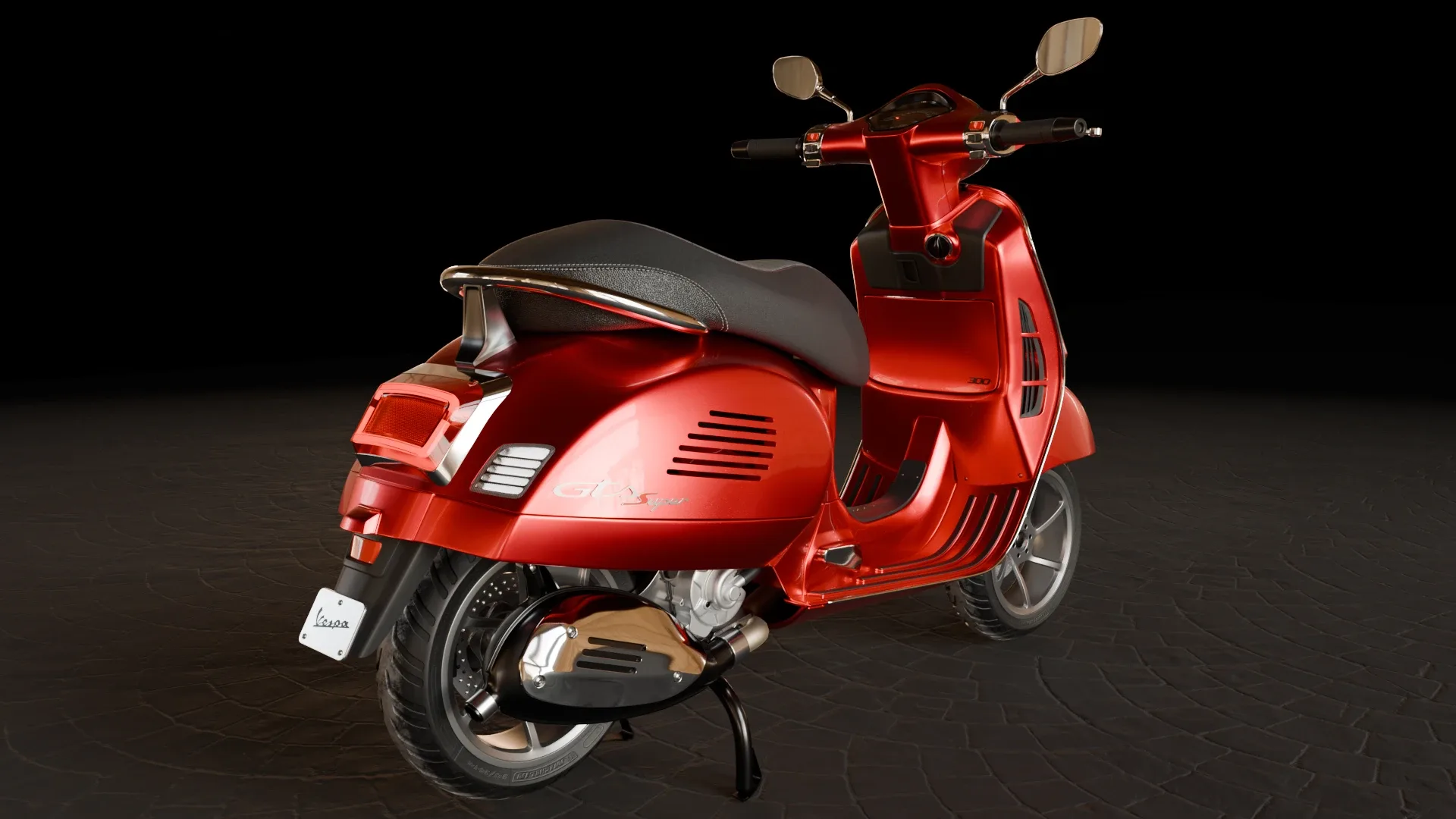 Master Creating photo realistic Vespa GTS 300 in Blender