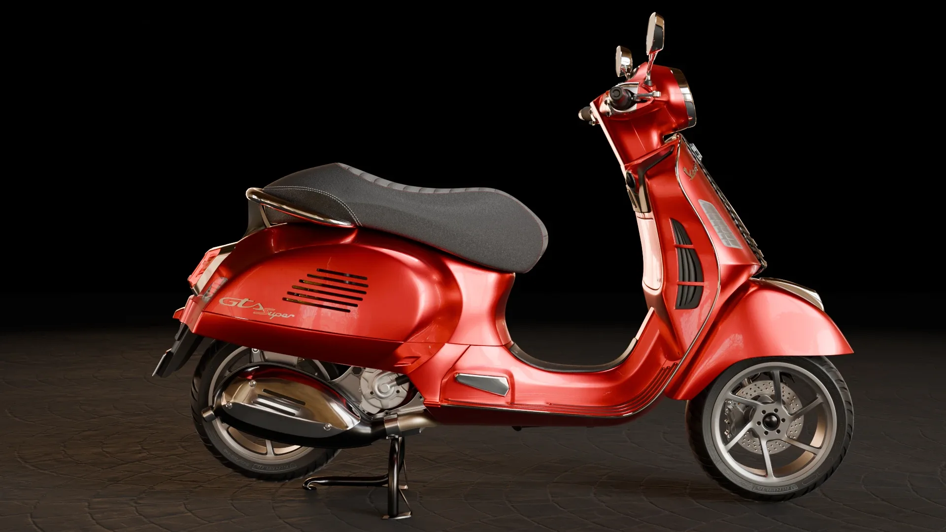 Master Creating photo realistic Vespa GTS 300 in Blender