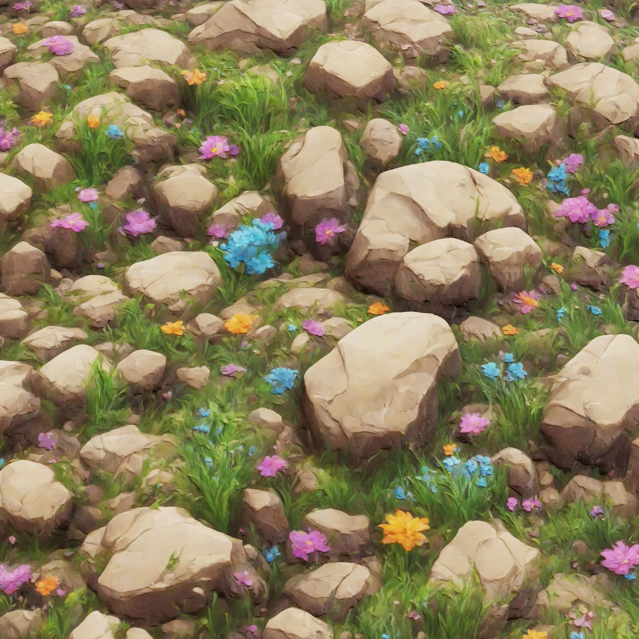 Stylized Ground v1 Seamless Texture