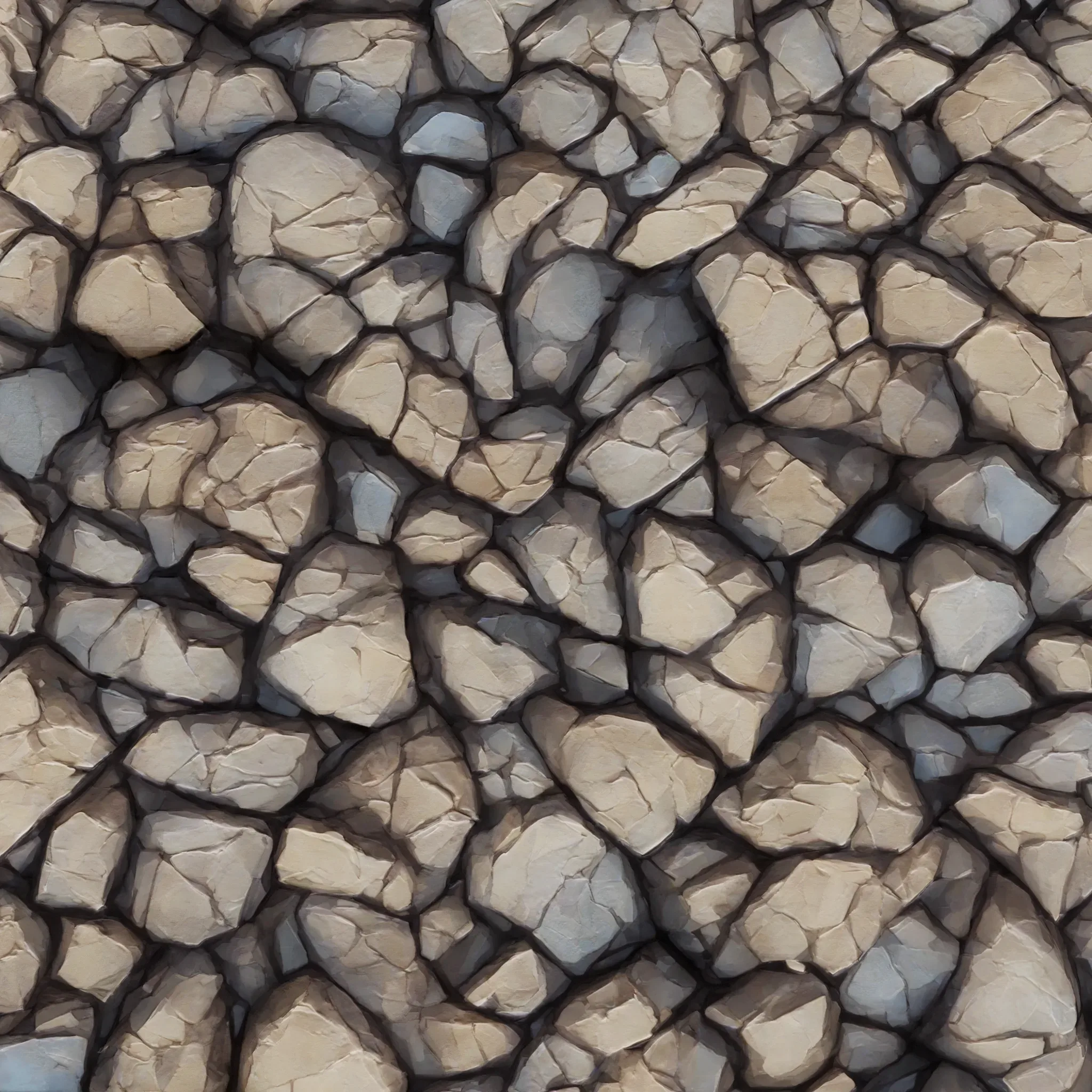 Stylized Rock v1 Seamless Texture