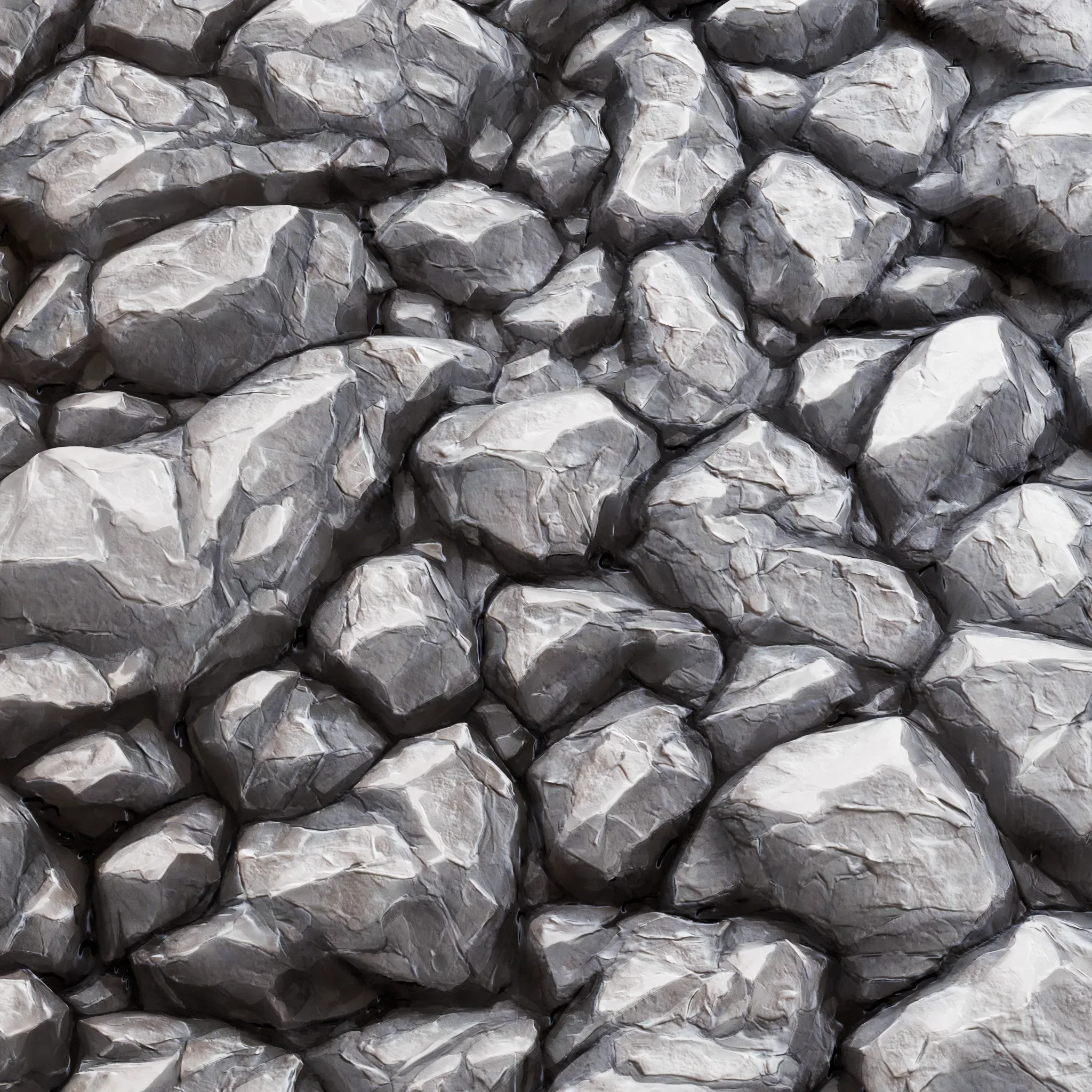 Stylized Silver v2 Seamless Texture