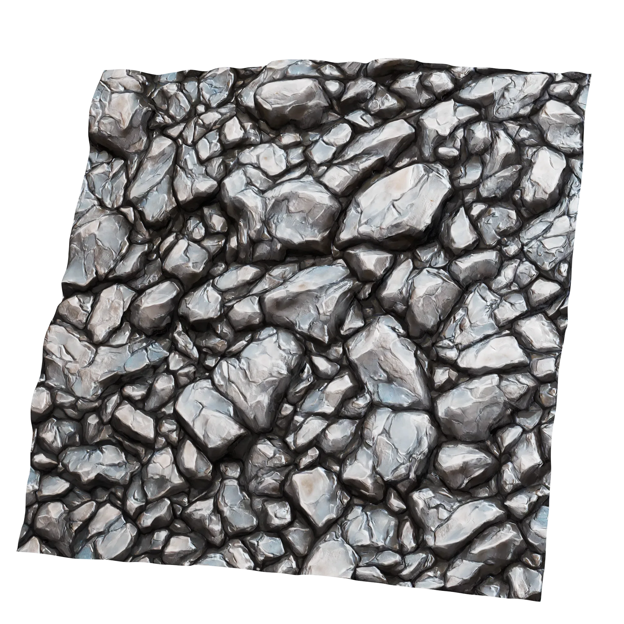 Stylized Silver v1 Seamless Texture