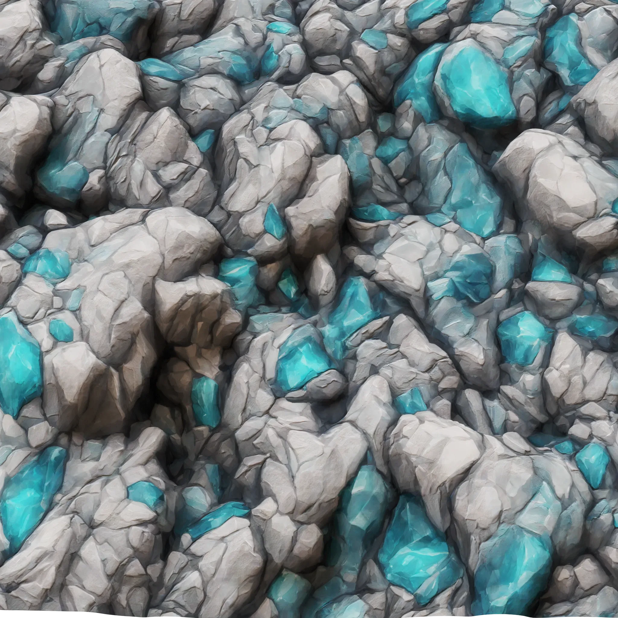 Stylized Minerals v2 Seamless Texture