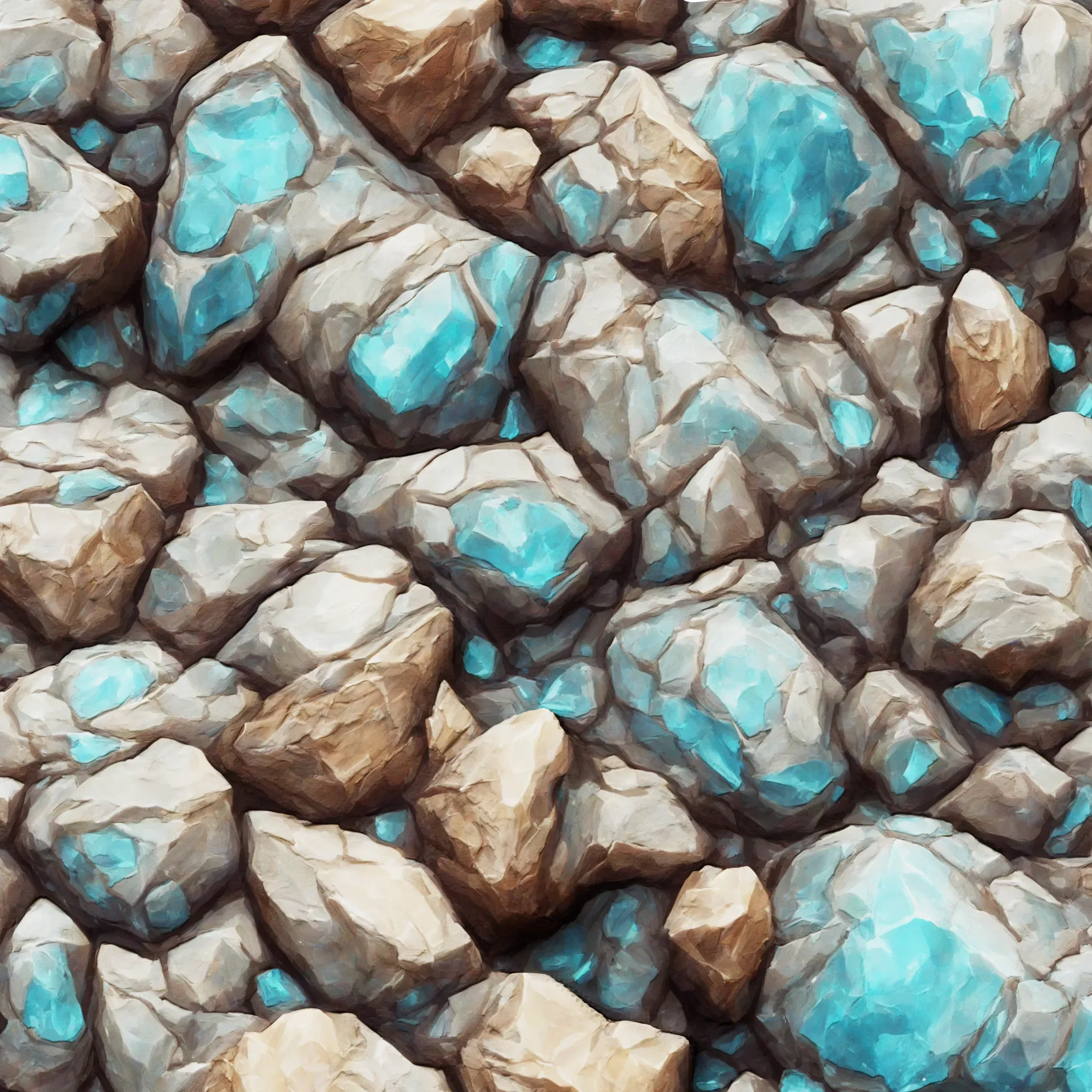 Stylized Minerals v1 Seamless Texture