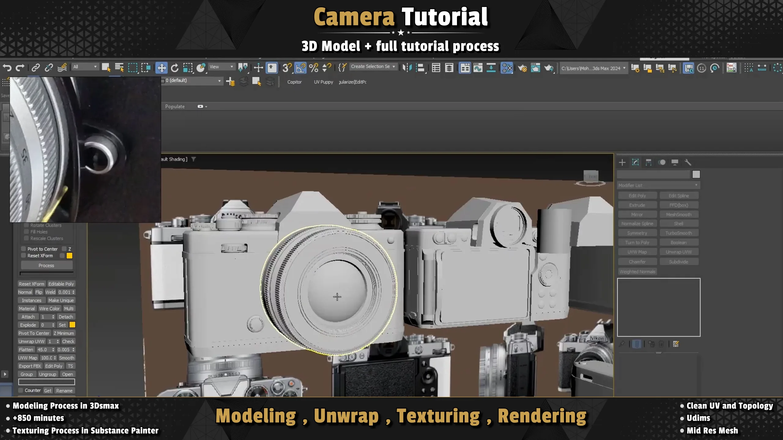 Camera / 3D Model + Full Tutorial Process