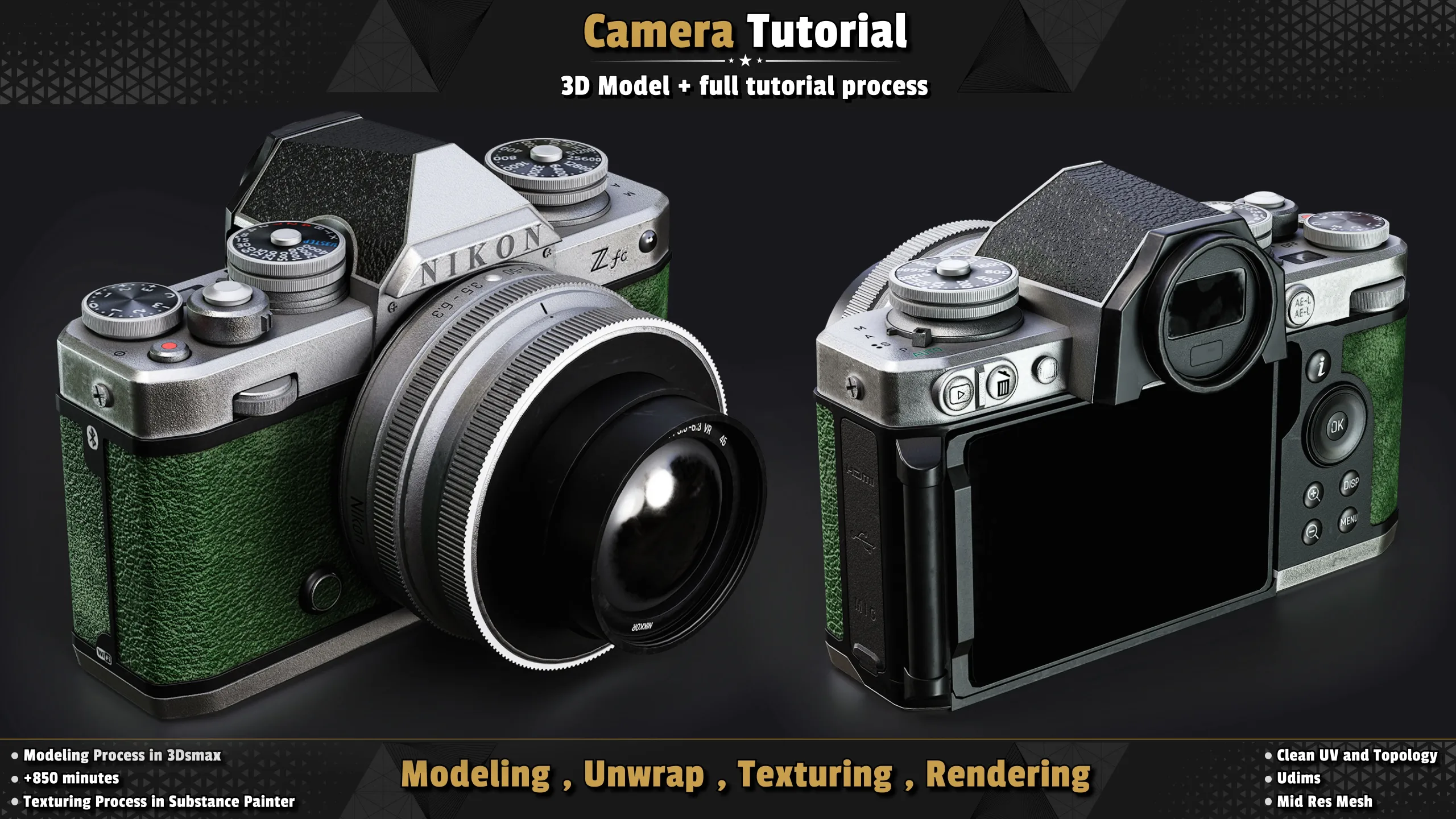 Camera / 3D Model + Full Tutorial Process