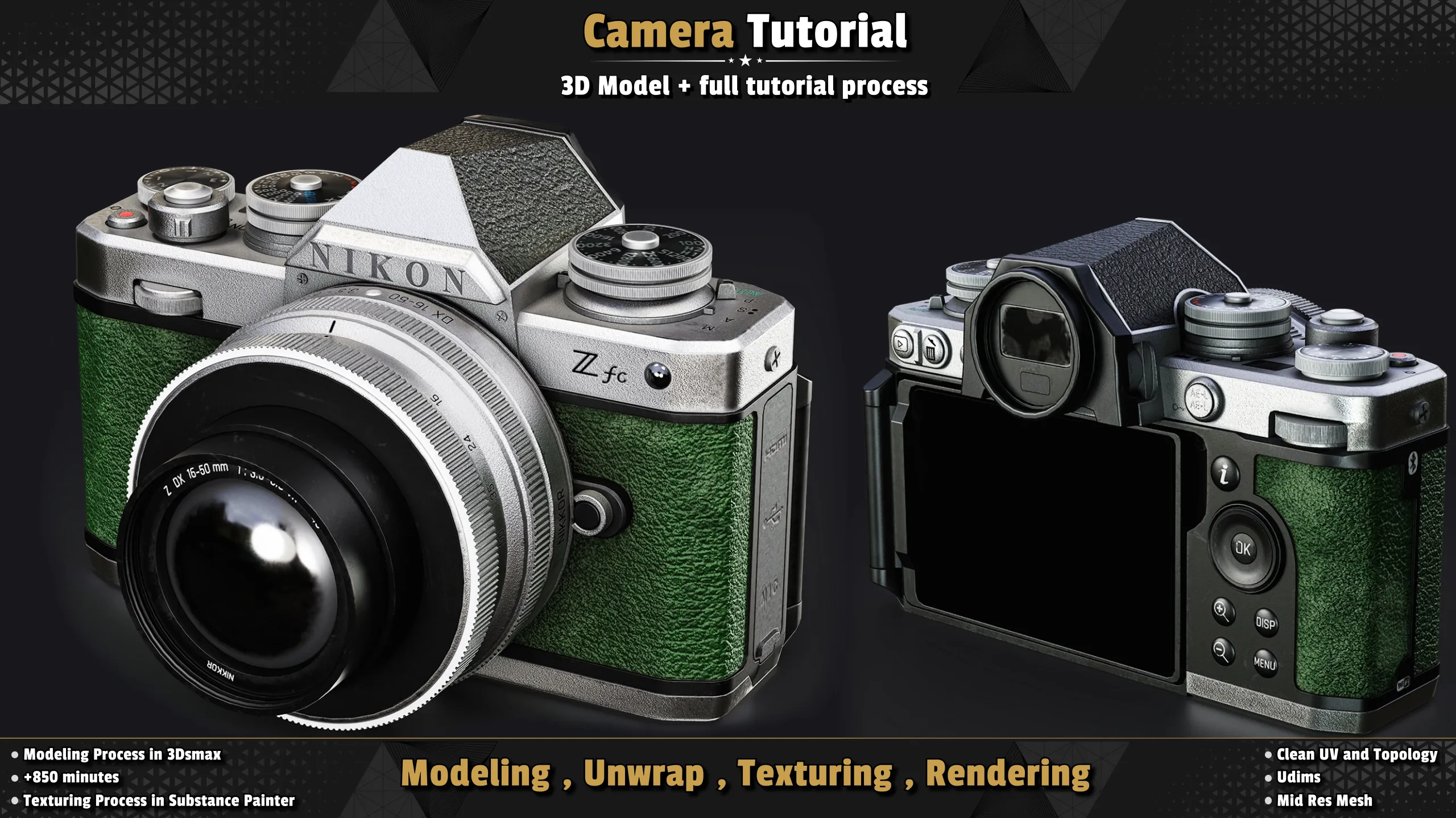 Camera / 3D Model + Full Tutorial Process