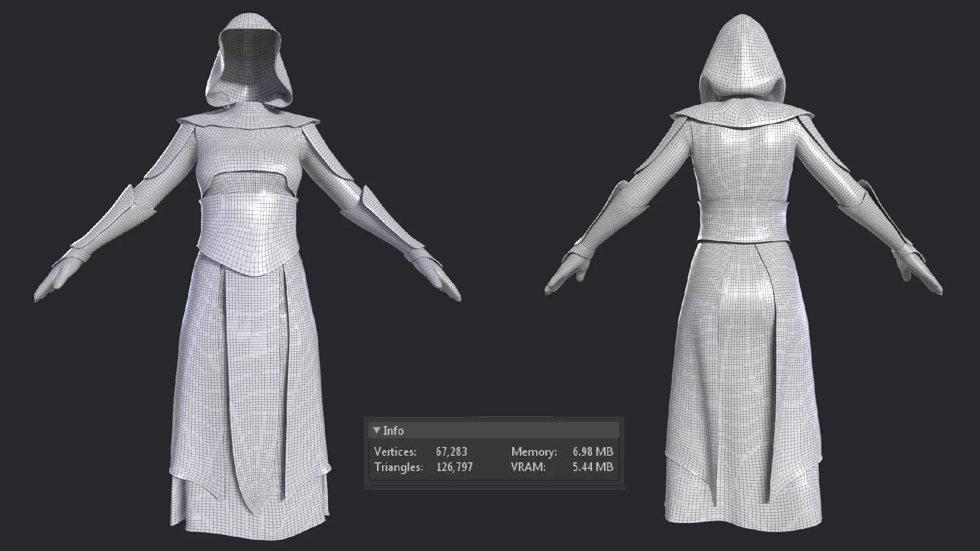3D Medieval fantasy character clothes (Fbx, Obj, Zprj, Spp, 4K PBR textures)