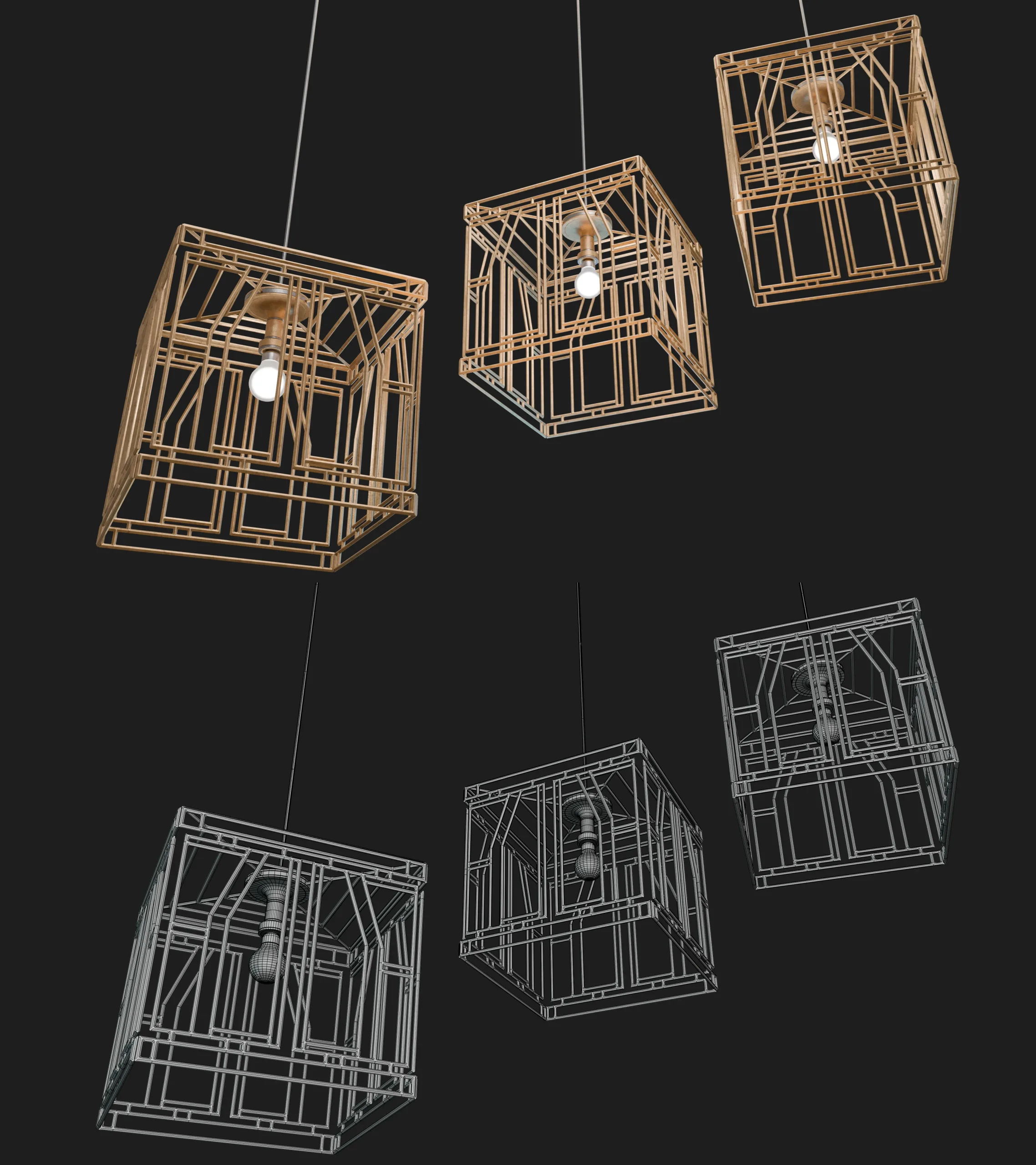 Art Deco Lamps - 3D Asset Pack