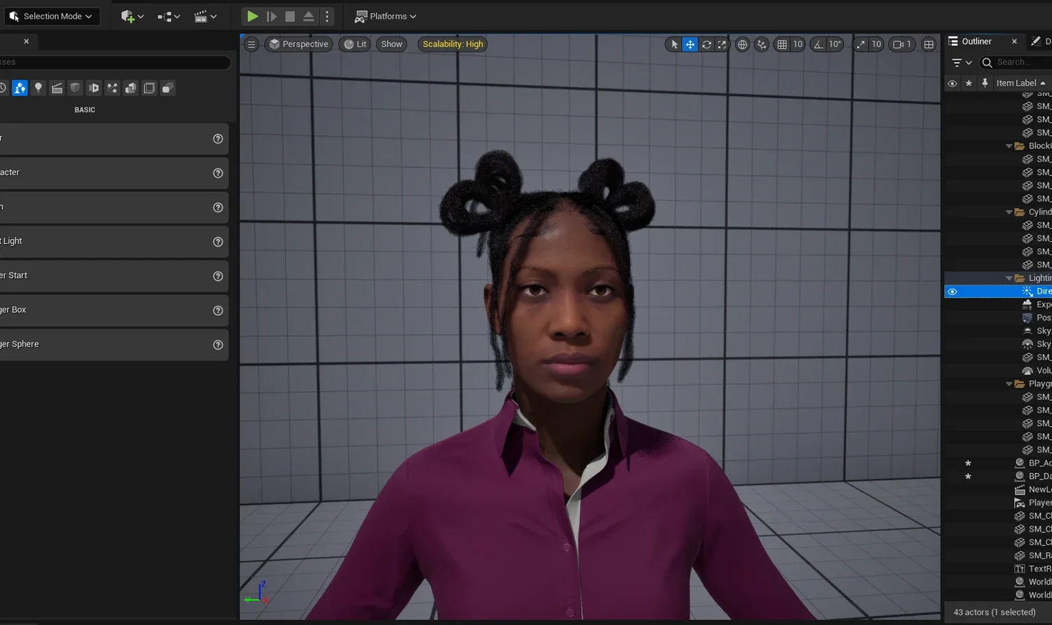 PixelHair Hairstyle - Dreads 013 (Hair for blender/ unreal engine / metahuman) Afro hair | Kinky hair | 4c Hair | African / African American Hair