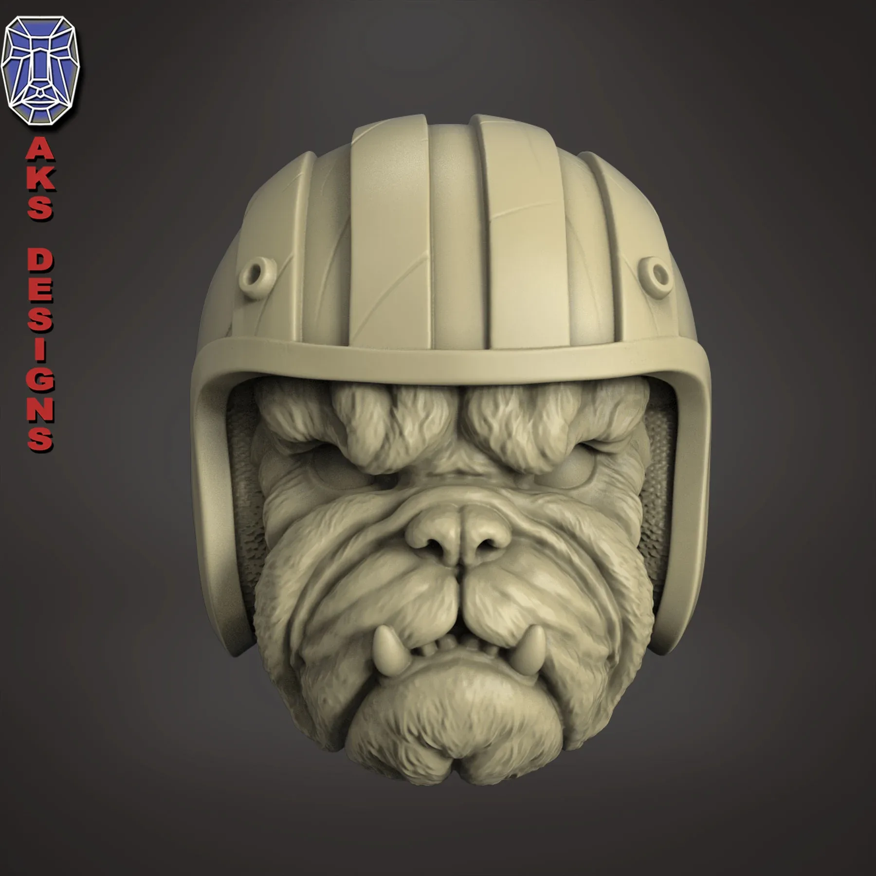 Bulldog Biker Version 1 Wall Home Decor Stl File