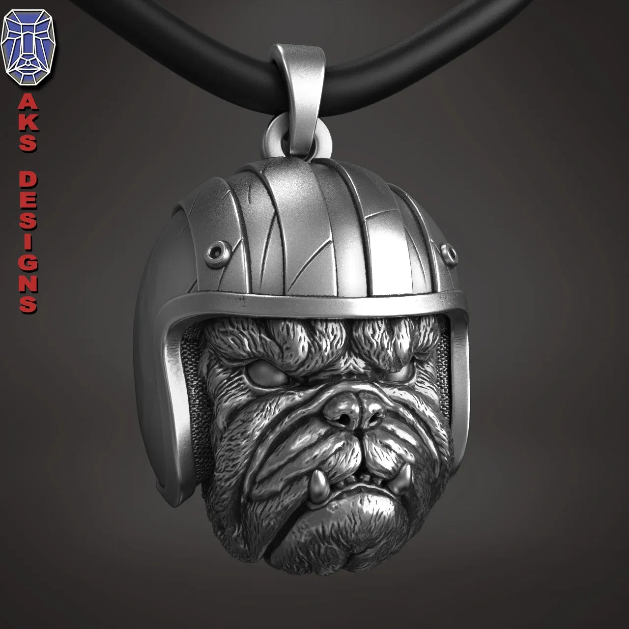 Bulldog Biker Version 1 Pendant 3D Print Stl File