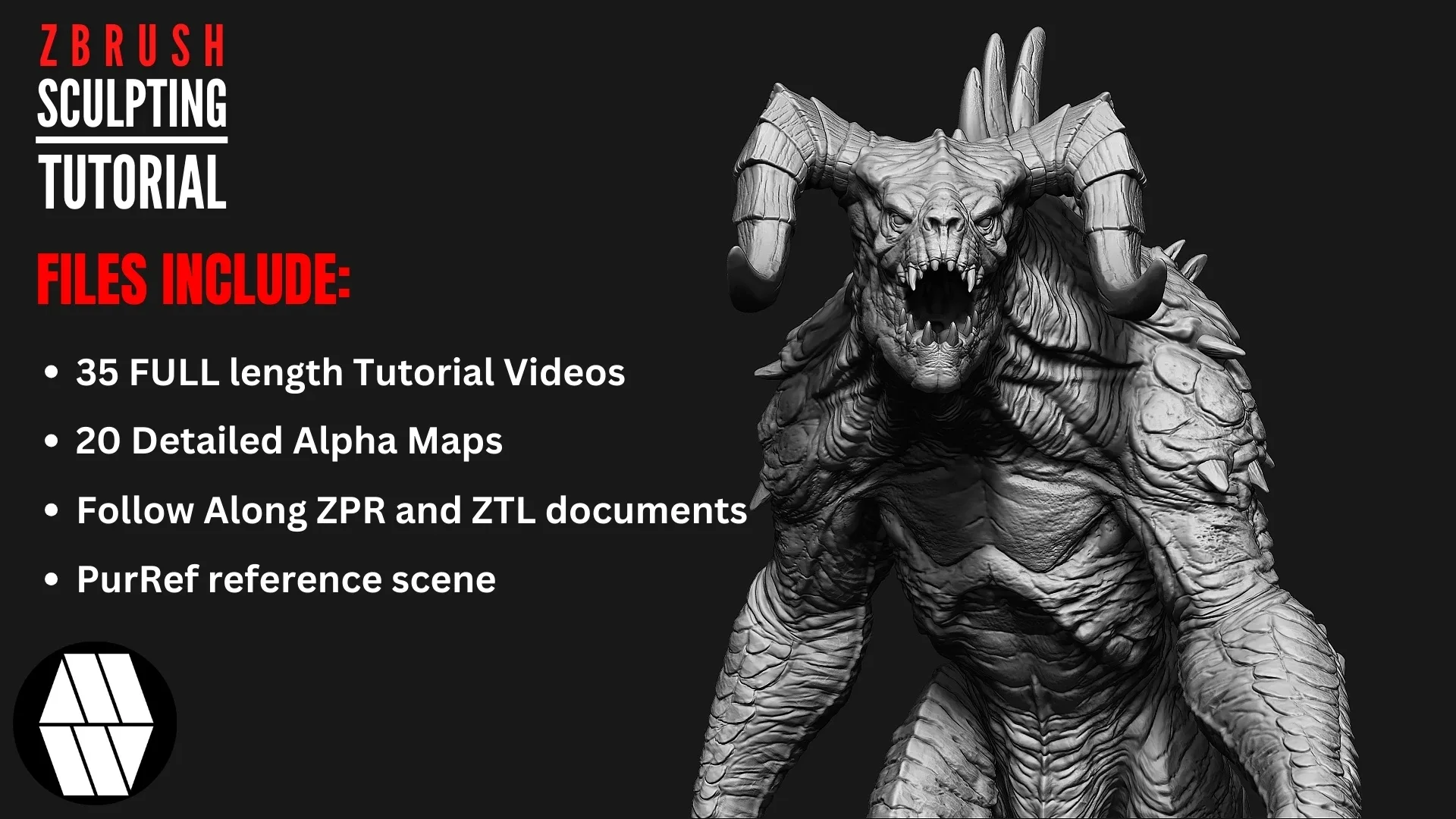 MLW_Creative - ZBRUSH Sculpting Tutorial - Fallout: 'DeathClaw'