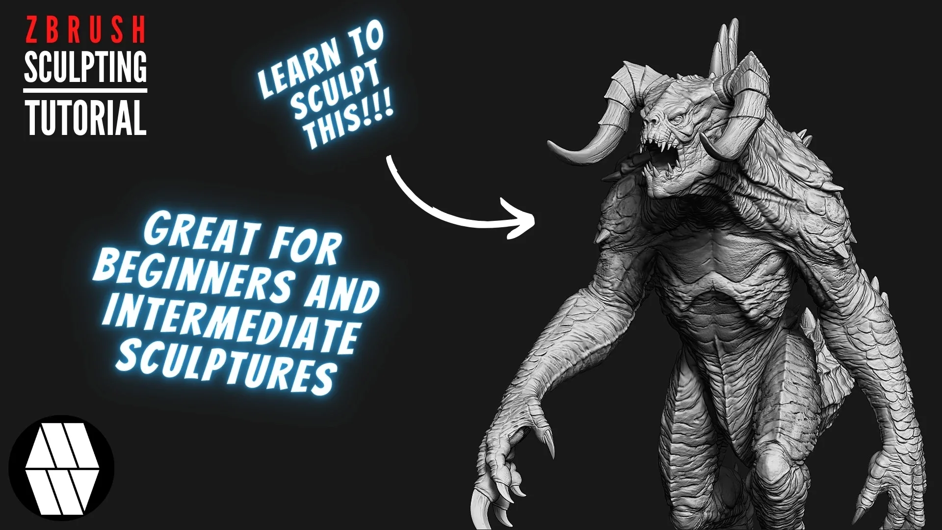 MLW_Creative - ZBRUSH Sculpting Tutorial - Fallout: 'DeathClaw'