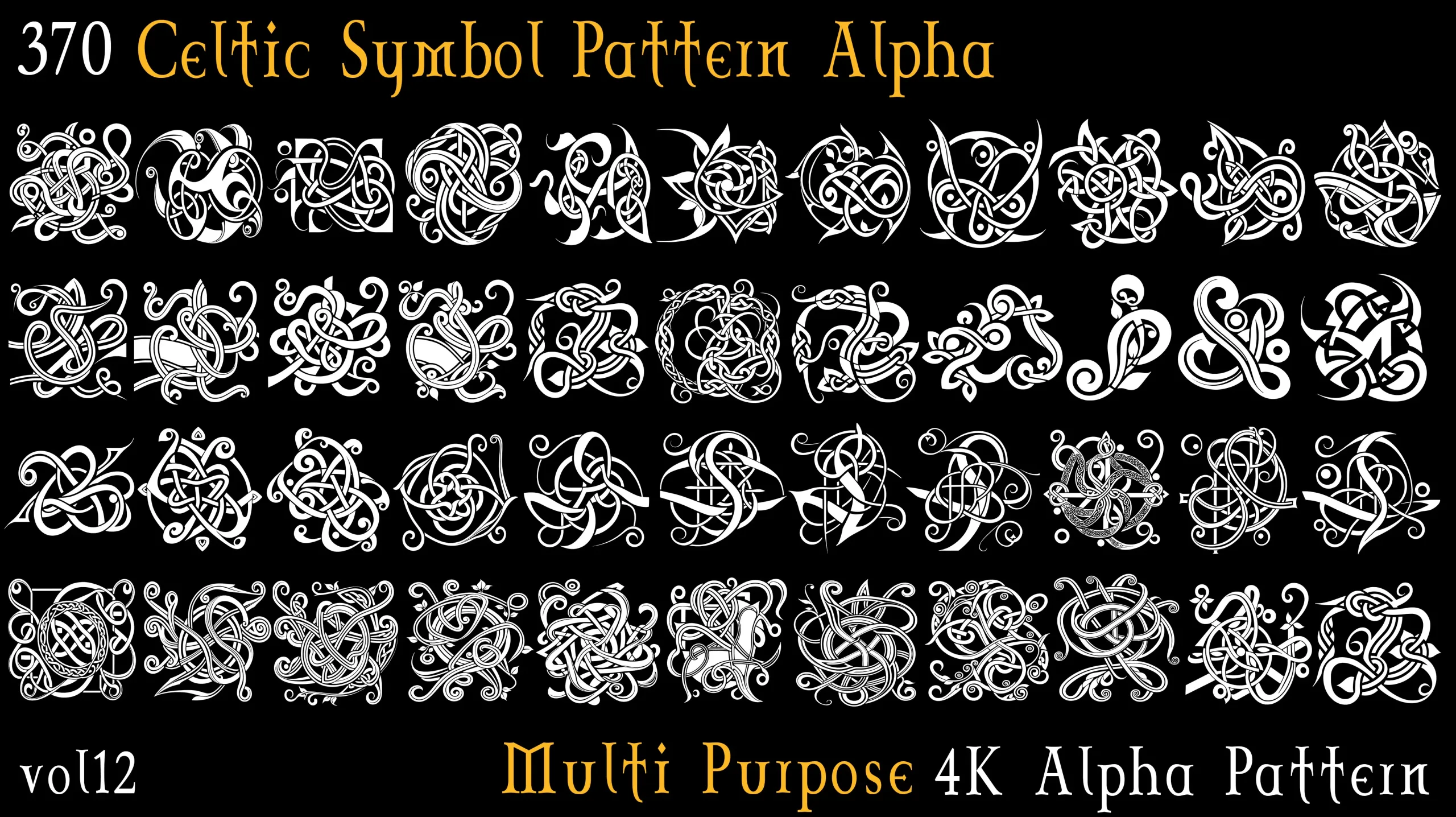 370 Celtic Symbol Pattern Alpha-Vol12