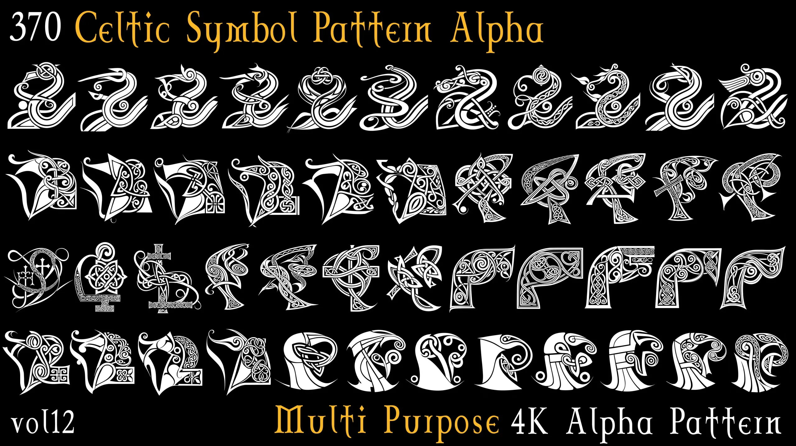 370 Celtic Symbol Pattern Alpha-Vol12