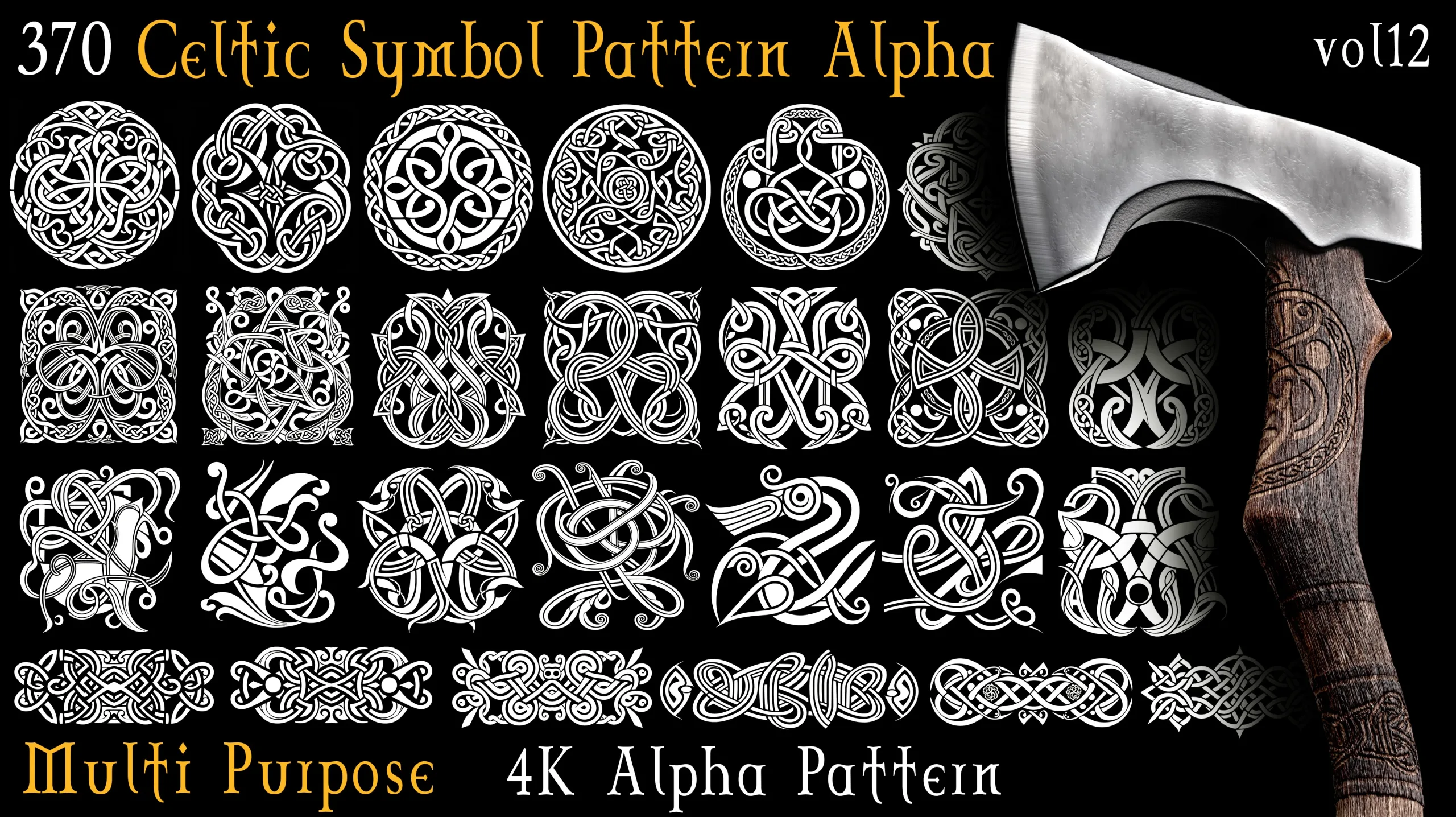 370 Celtic Symbol Pattern Alpha-Vol12