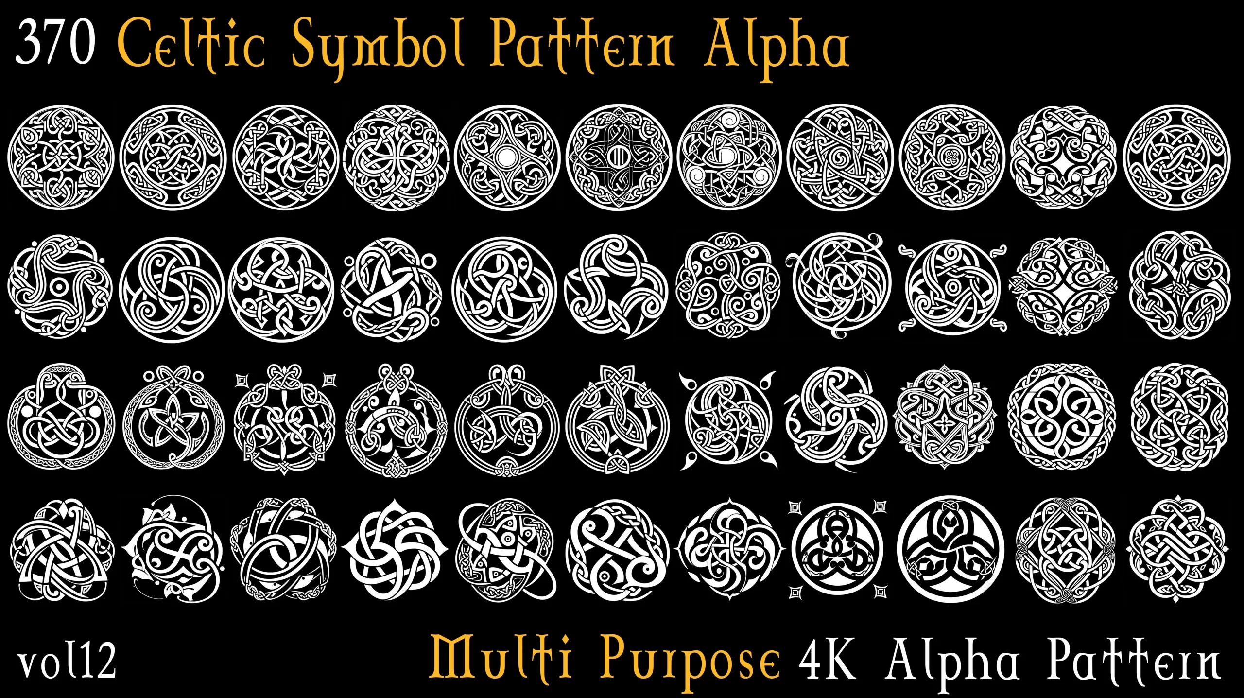 370 Celtic Symbol Pattern Alpha-Vol12