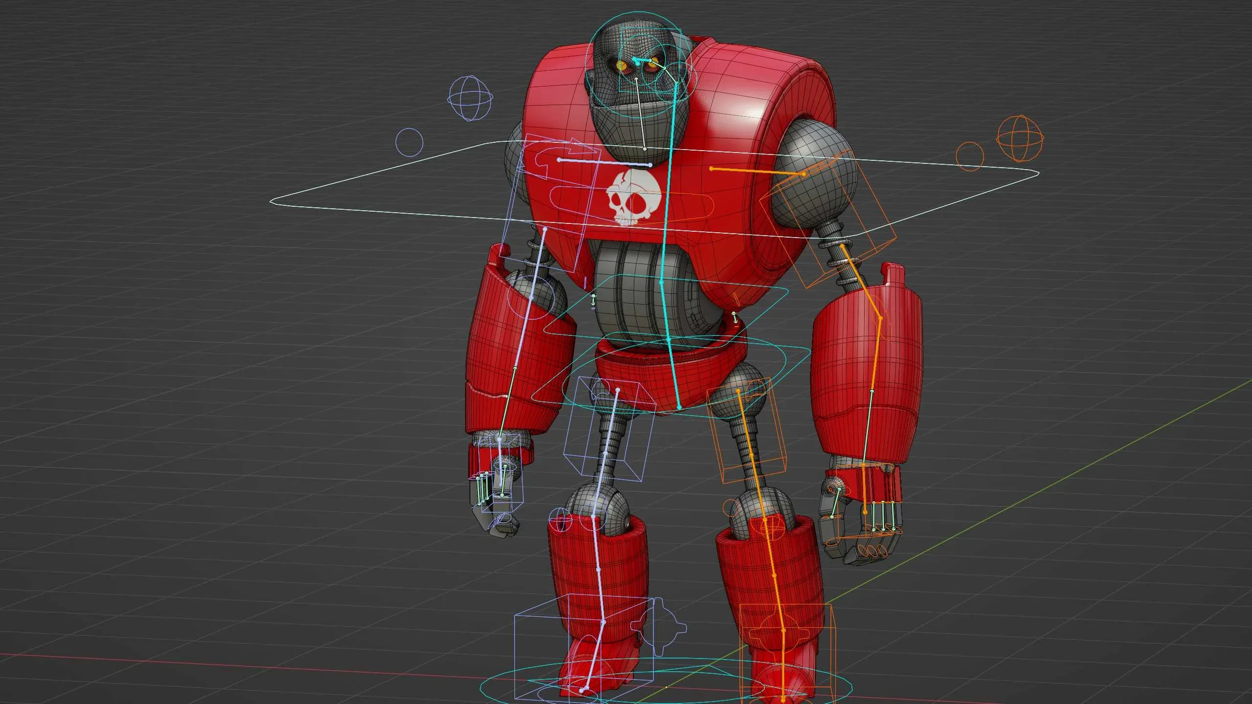 CRAZY FROG ROBOT Auto-Rig Pro Rigged For Mixamo, Unreal Engine, Unity