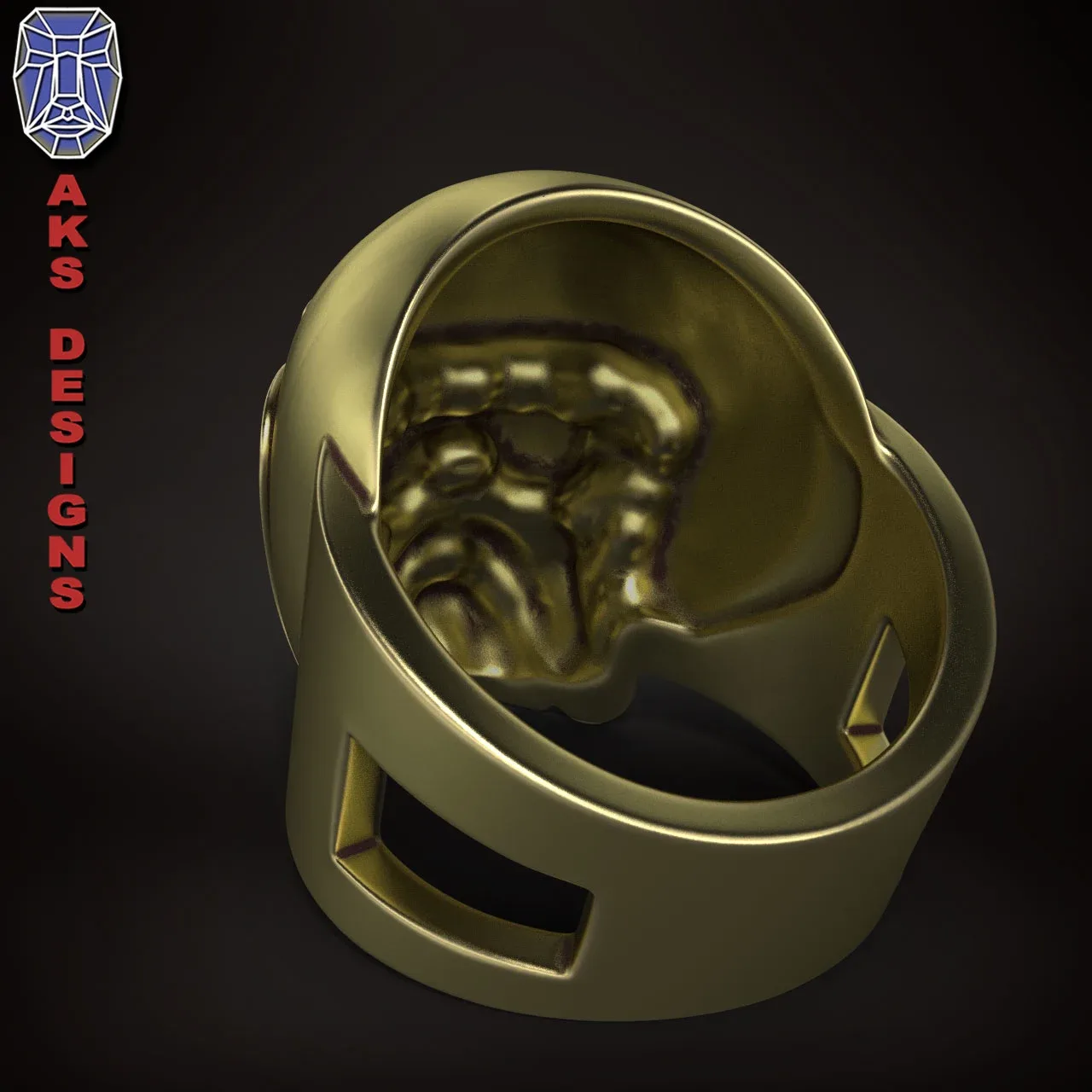 Ring Jewelry Bulldog Biker Version 2 3d print file