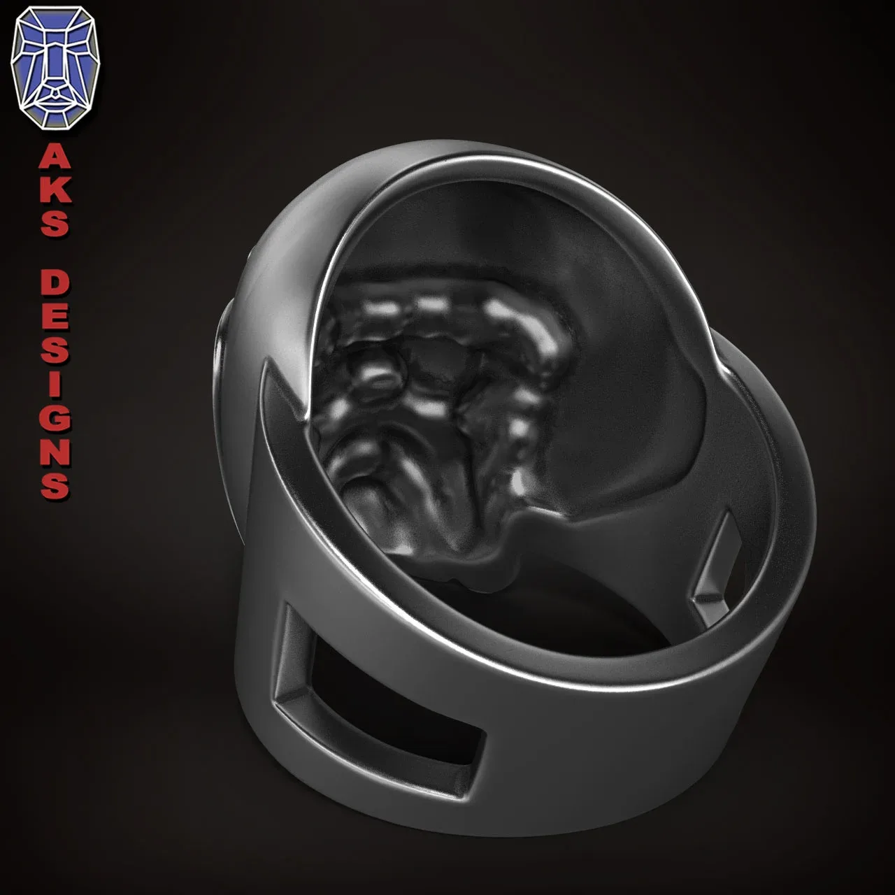 Ring Jewelry Bulldog Biker Version 2 3d print file