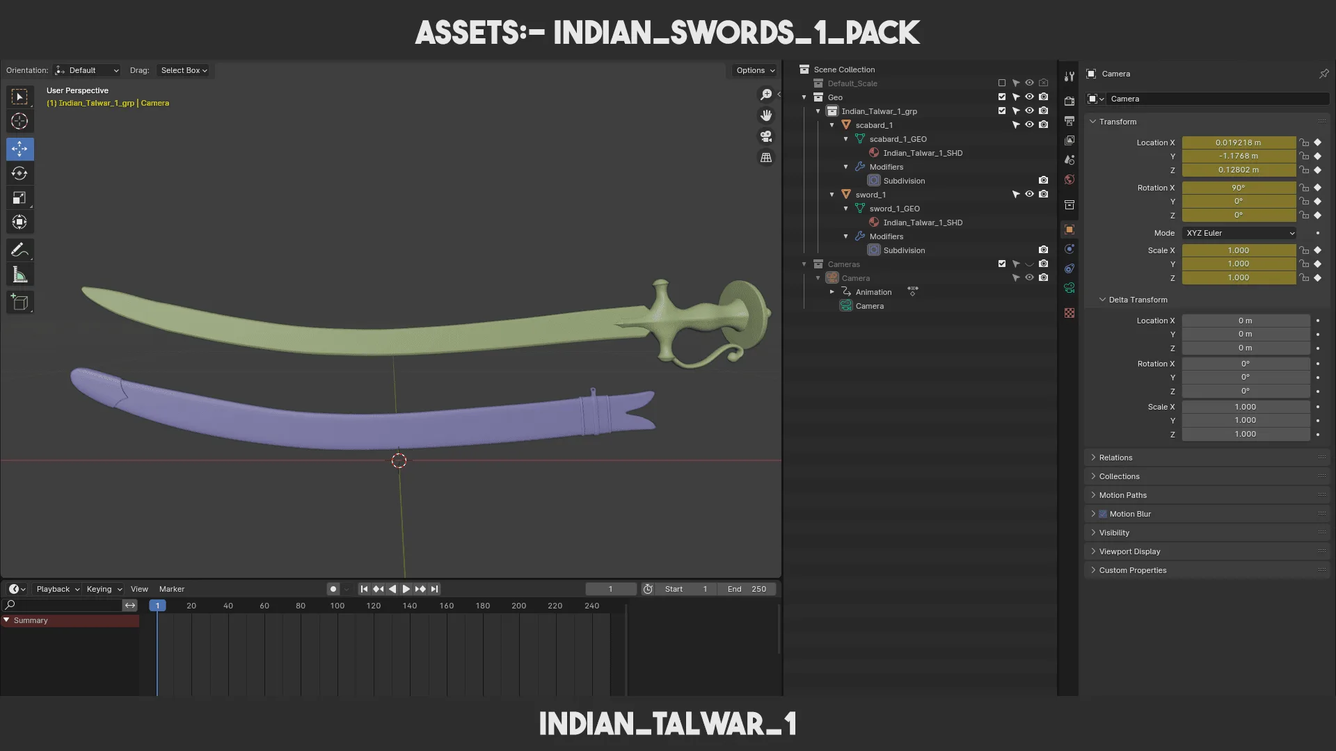 Indian Swords 1 PACK