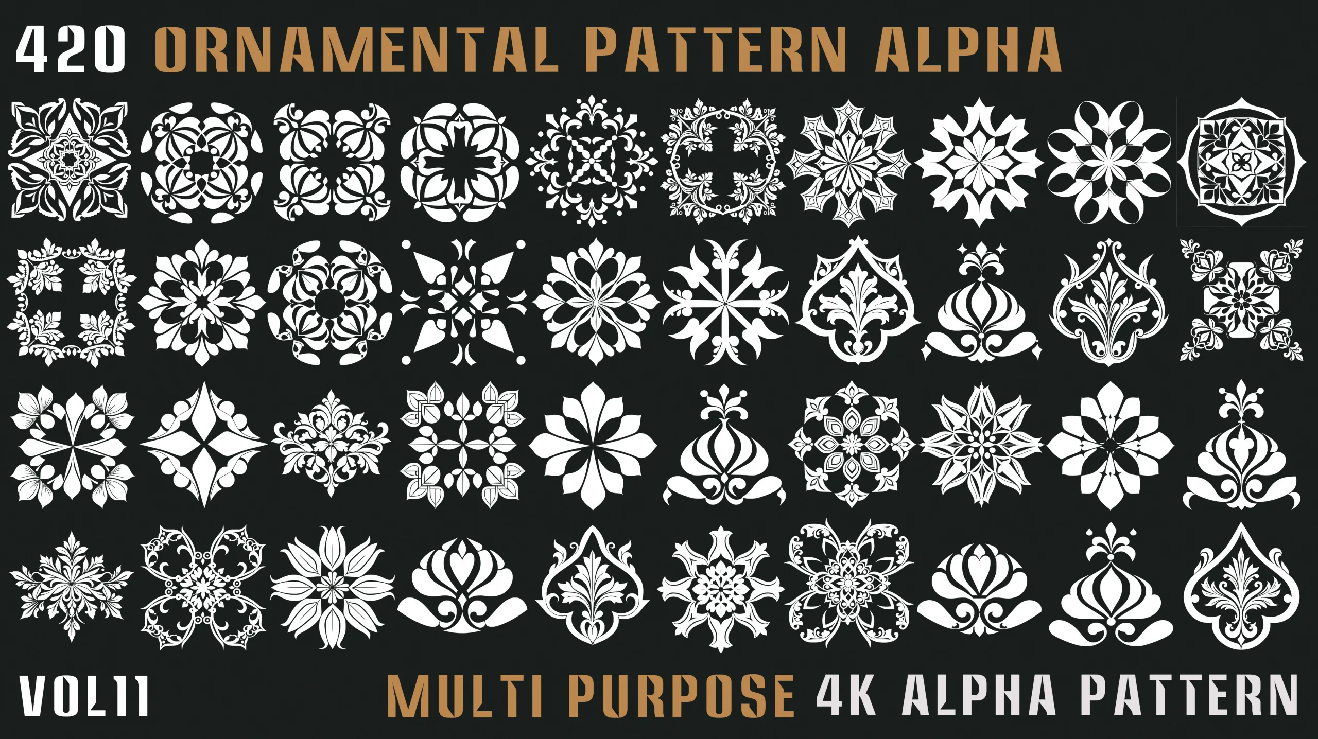420 Ornamental Alpha Pattern-Vol.11