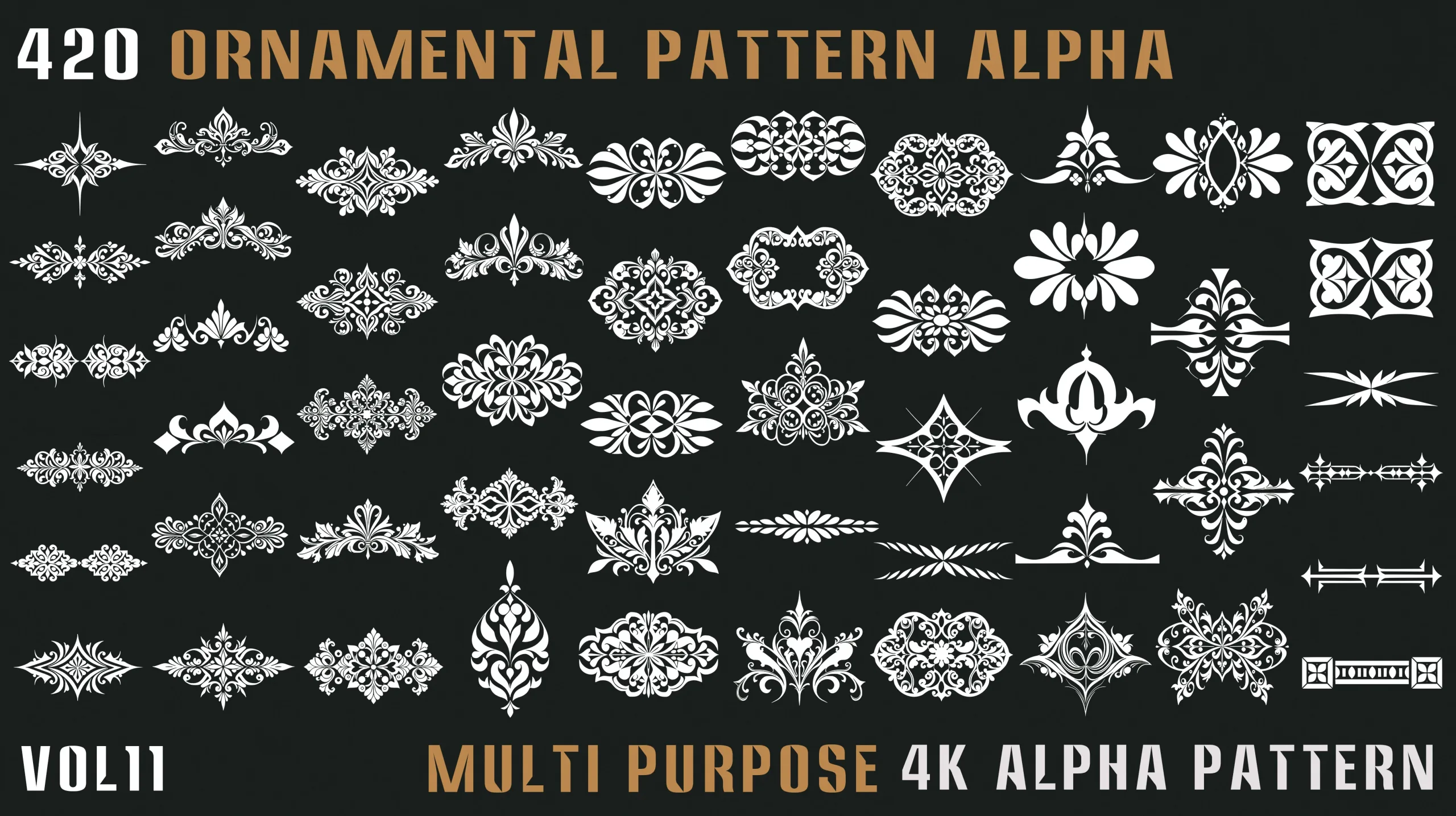 420 Ornamental Alpha Pattern-Vol.11