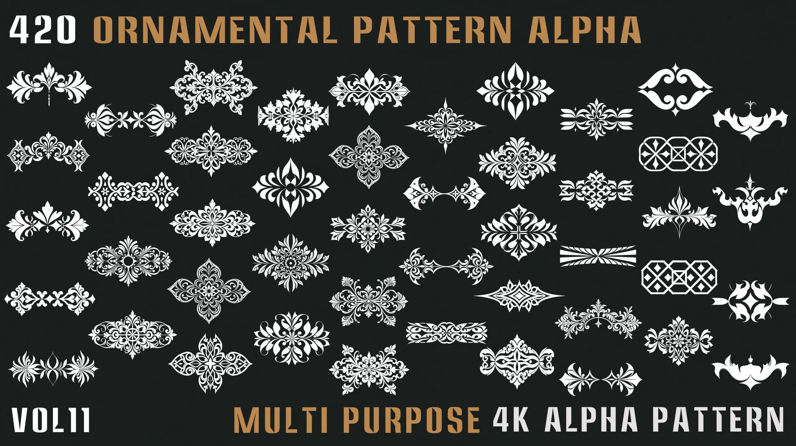 420 Ornamental Alpha Pattern-Vol.11