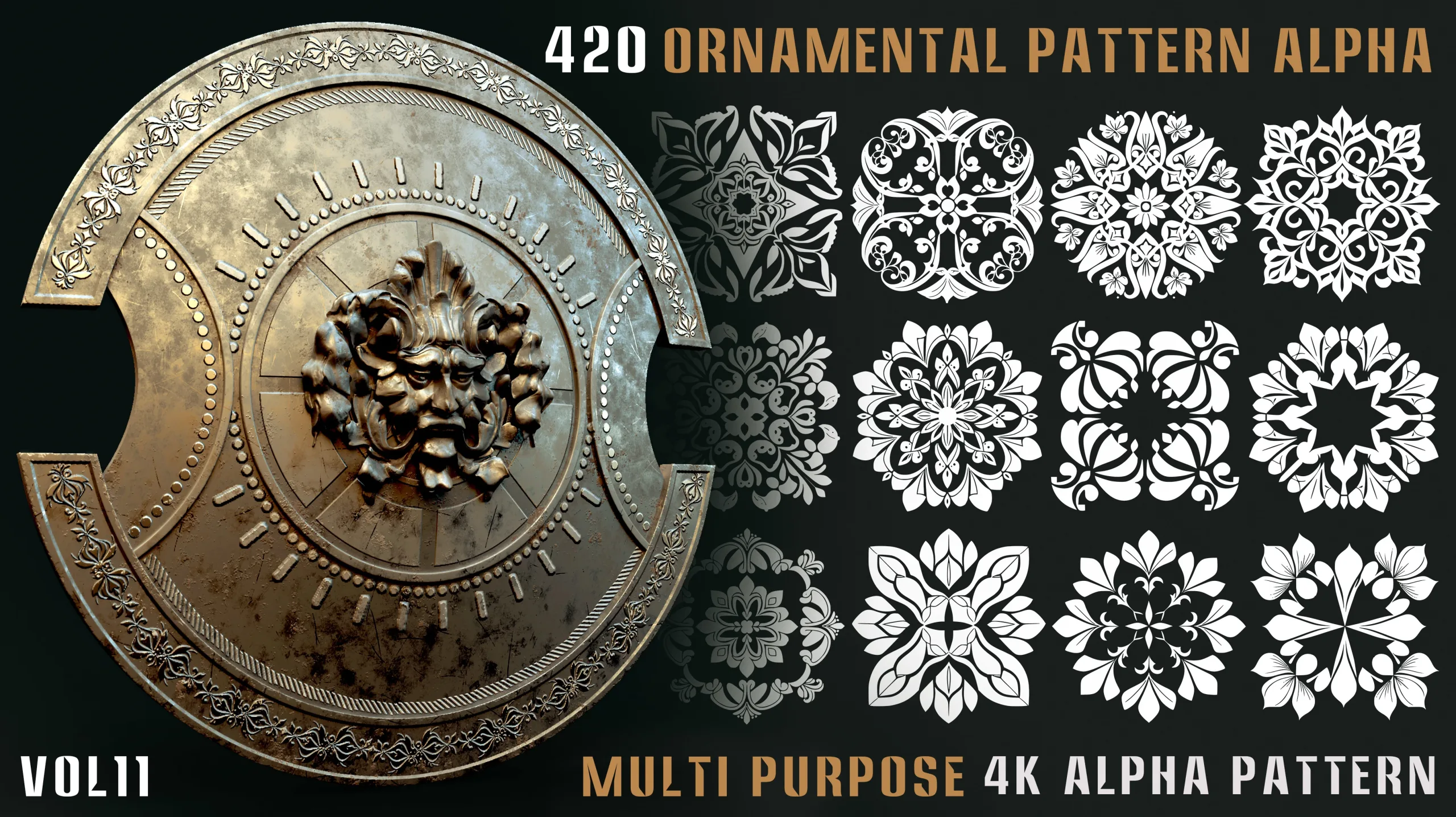 420 Ornamental Alpha Pattern-Vol.11