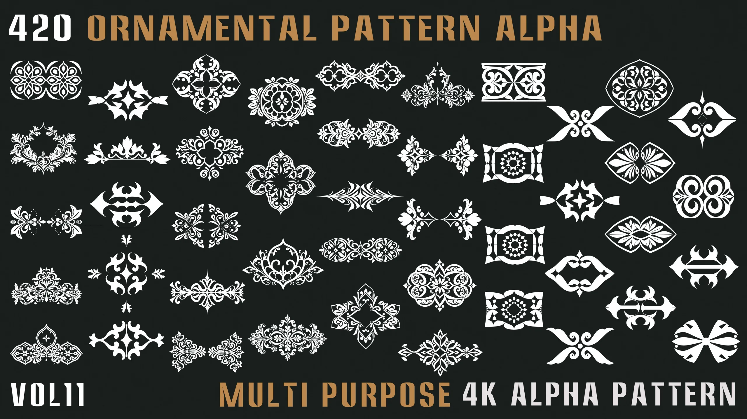 420 Ornamental Alpha Pattern-Vol.11