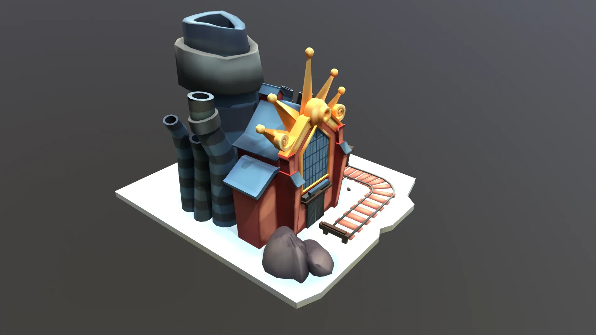 Stylized Coal Mine