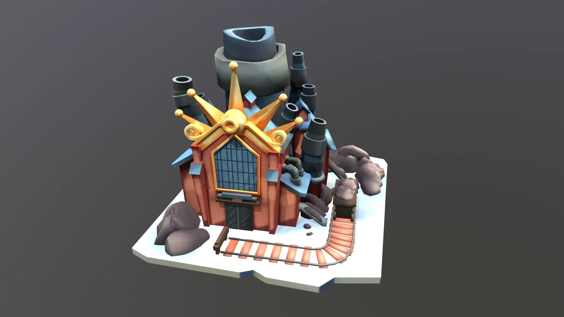 Stylized Coal Mine