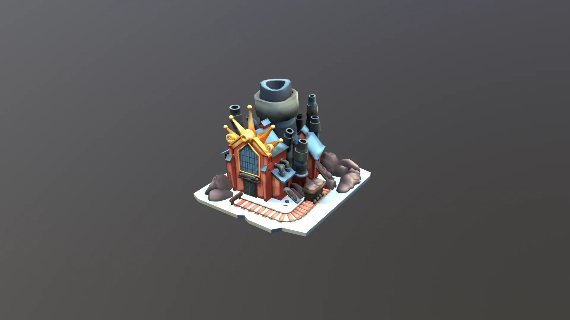 Stylized Coal Mine