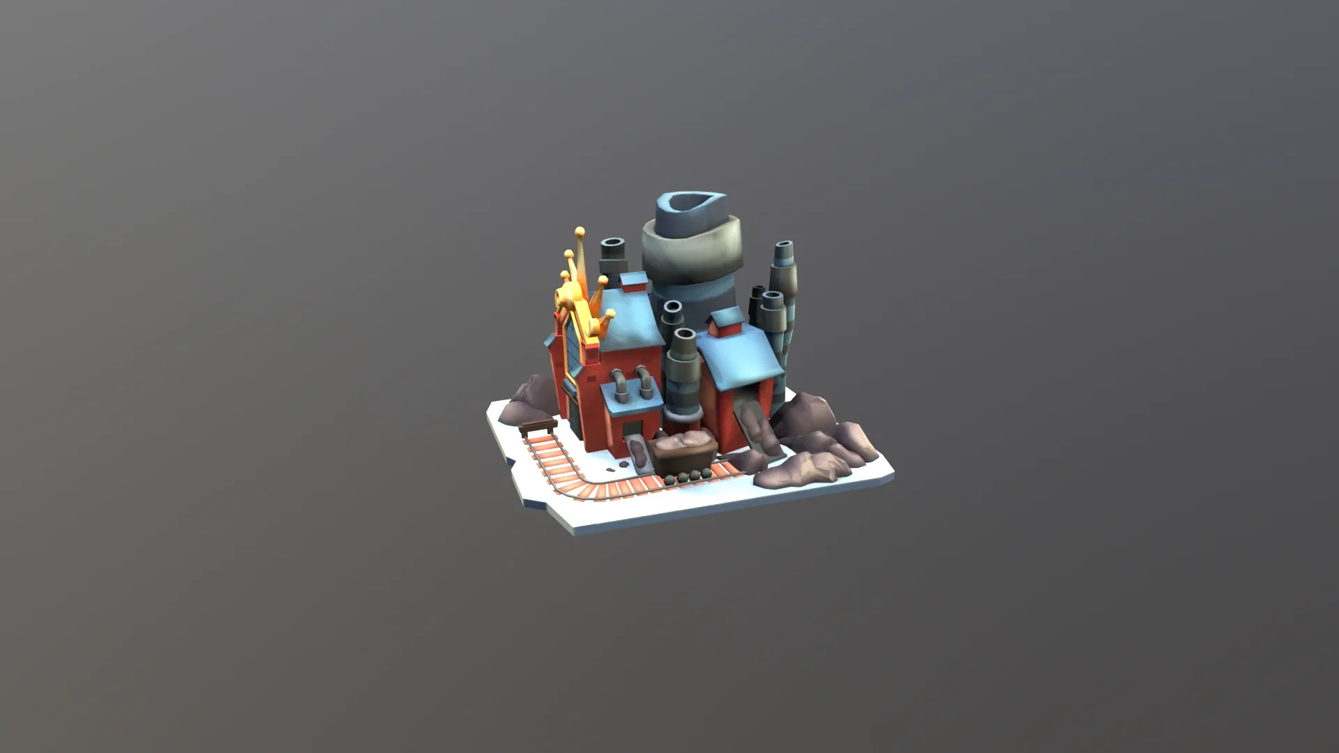 Stylized Coal Mine