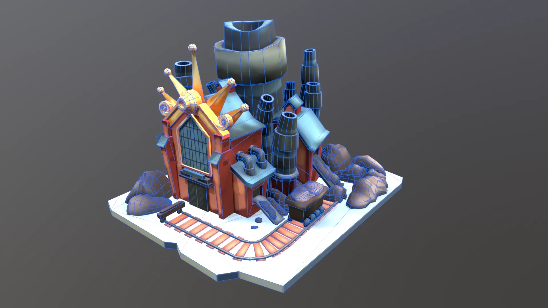 Stylized Coal Mine