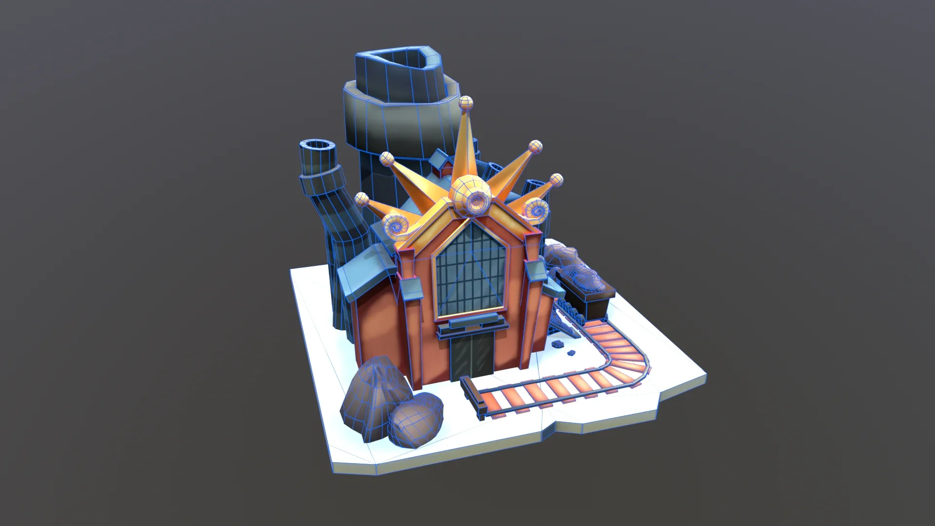 Stylized Coal Mine