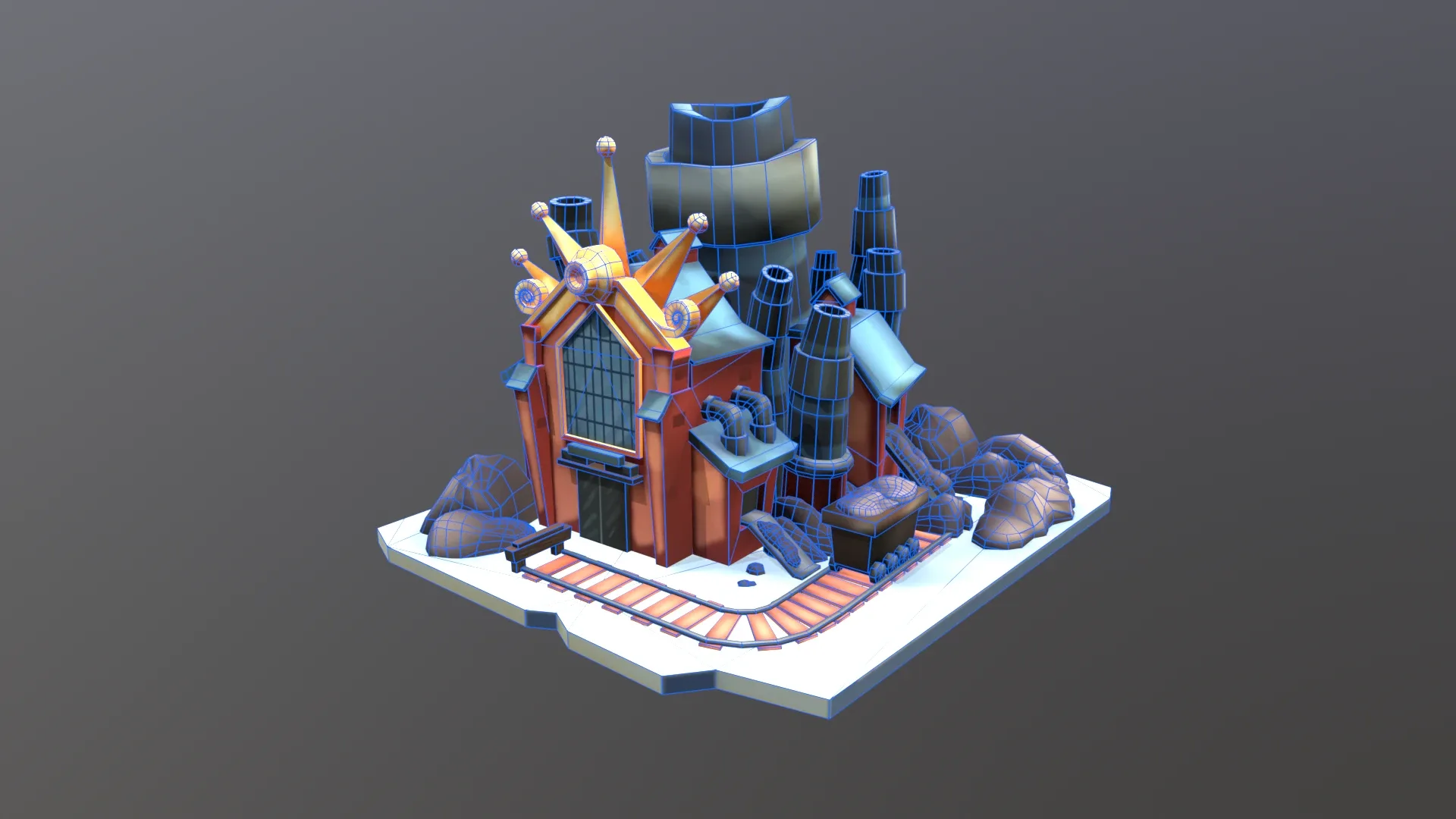 Stylized Coal Mine