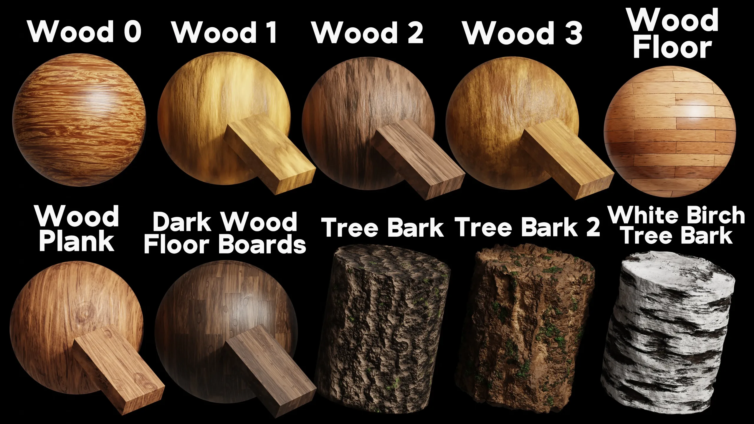 Blender Procedural Wood Material Pack #1