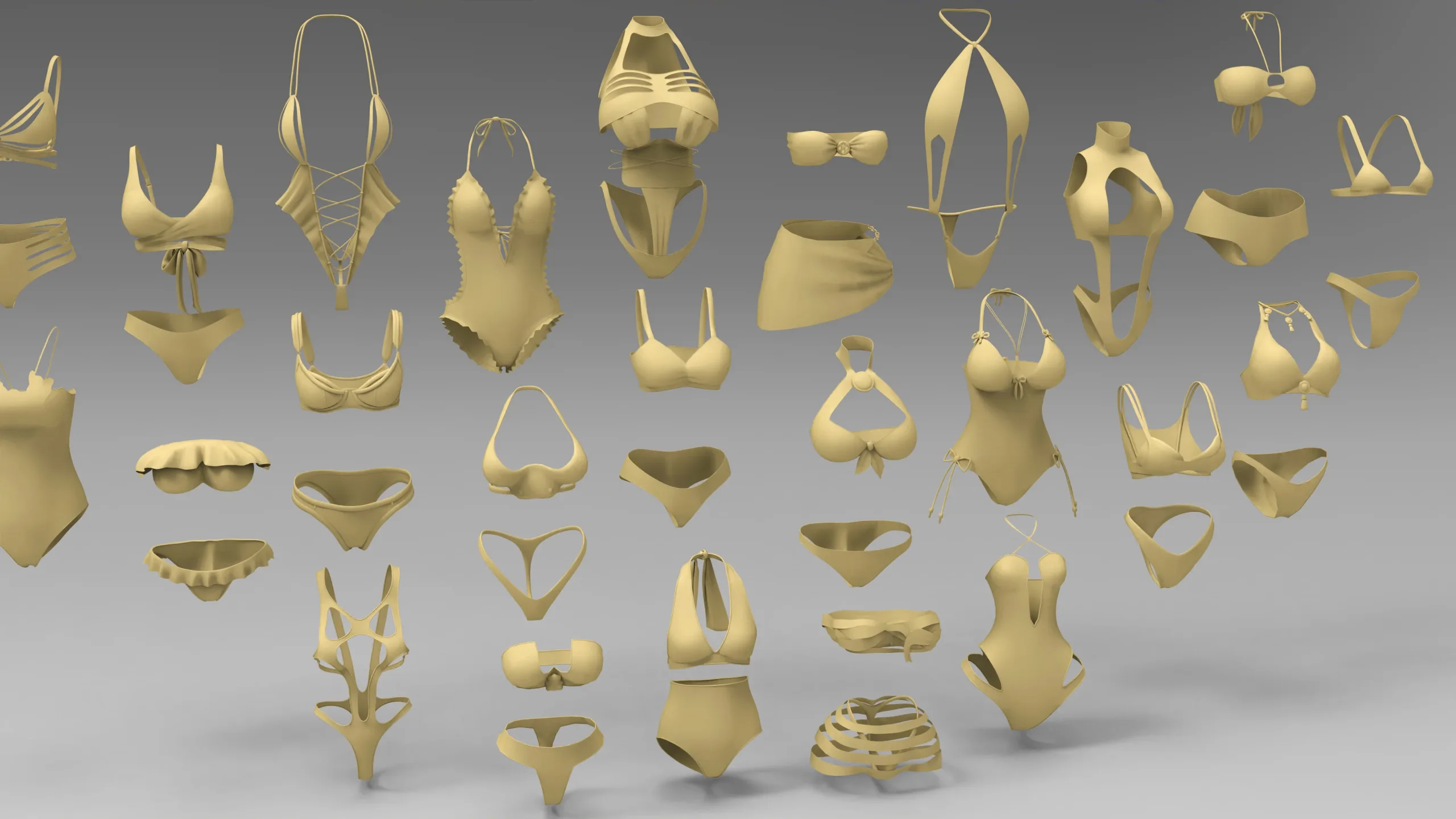 25 basemesh bikini collection