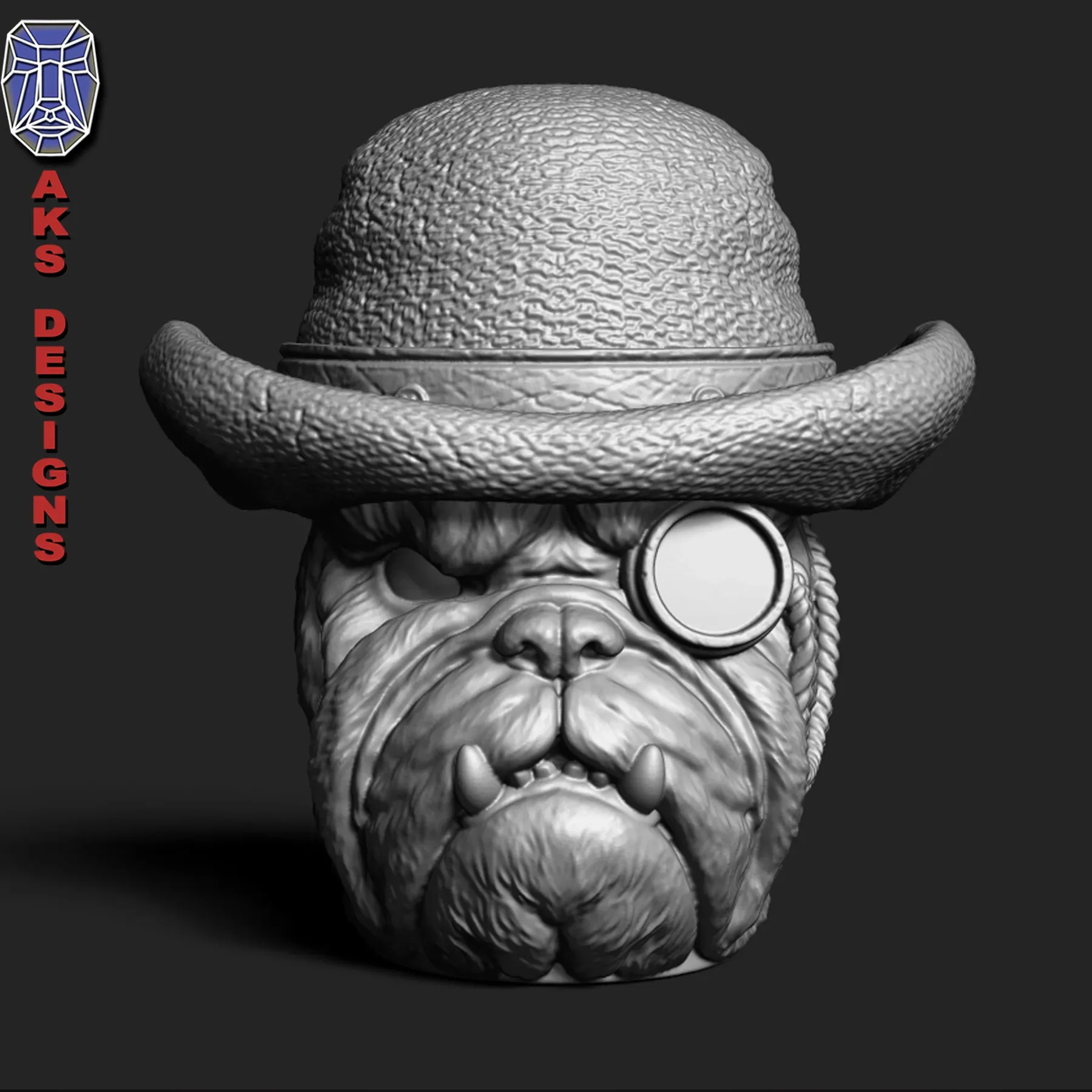 Bulldog Gentlemen Version 1 Pen Holder